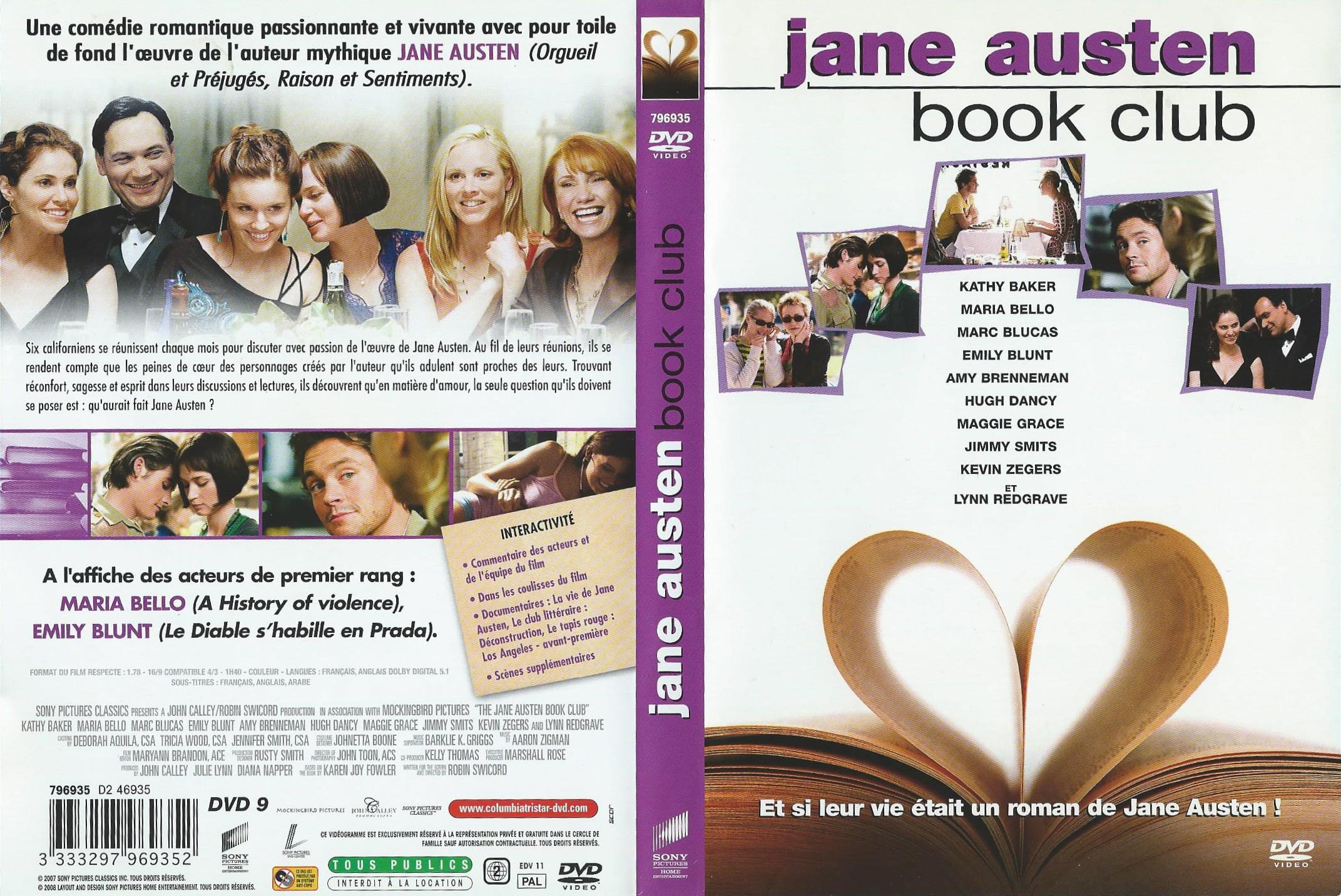 Jaquette DVD Jane Austen book club