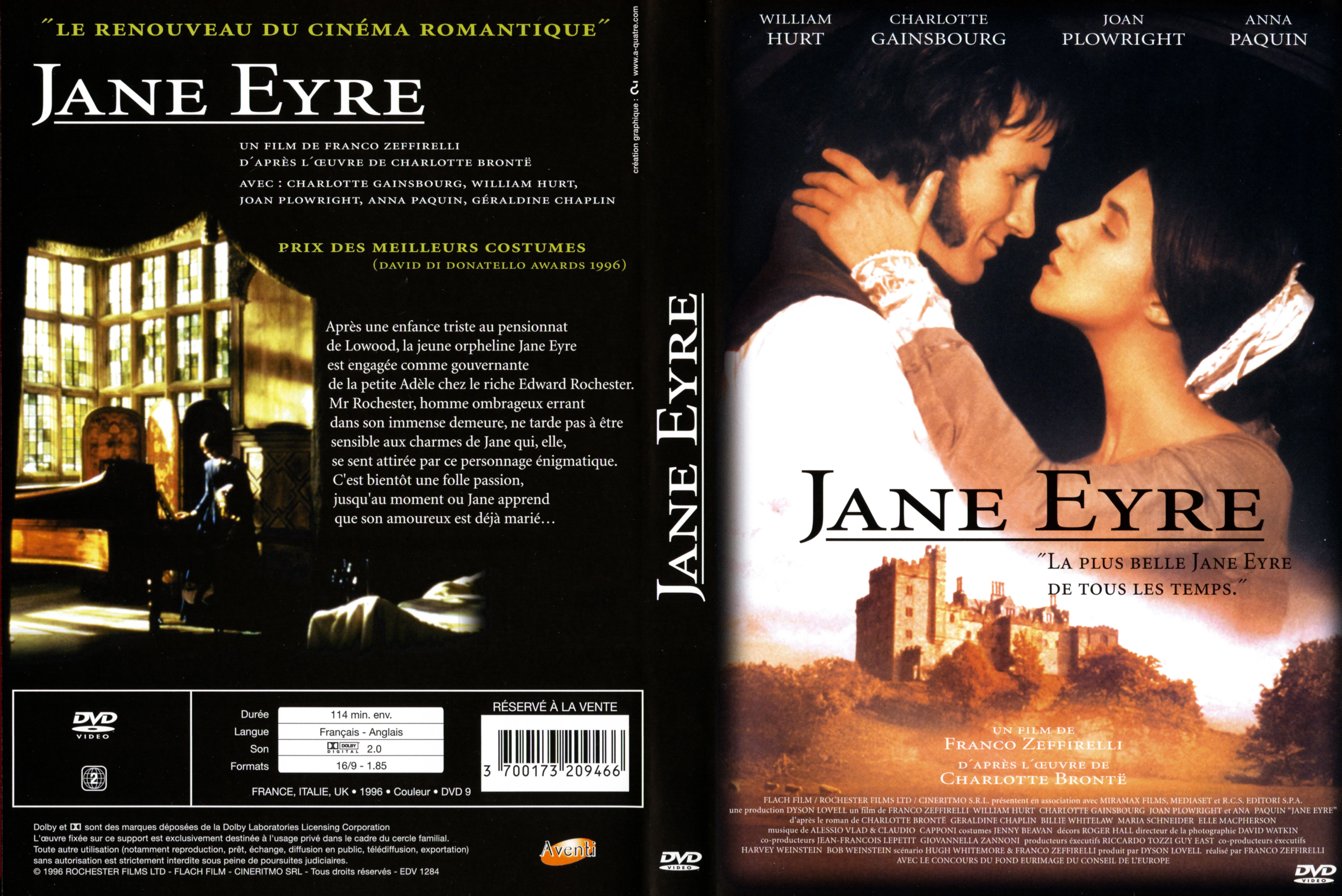 Jaquette DVD Jane Eyre