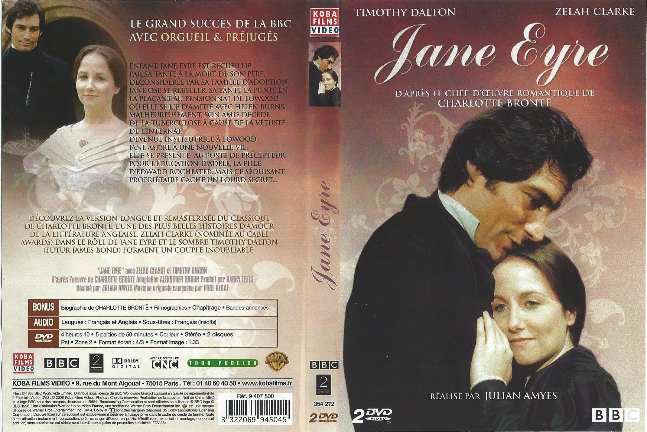 Jaquette DVD Jane Eyre (1983)