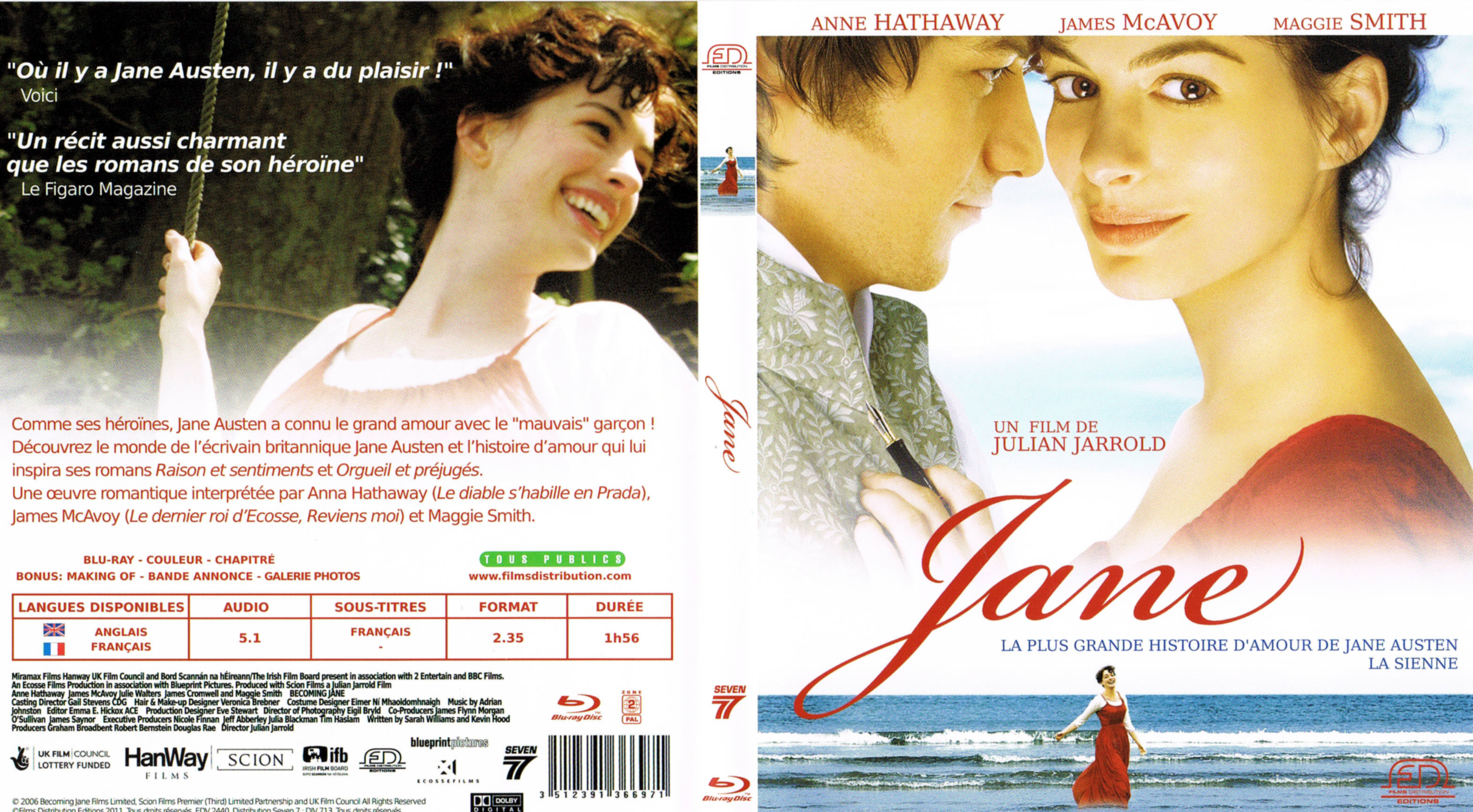 Jaquette DVD Jane (BLU-RAY)