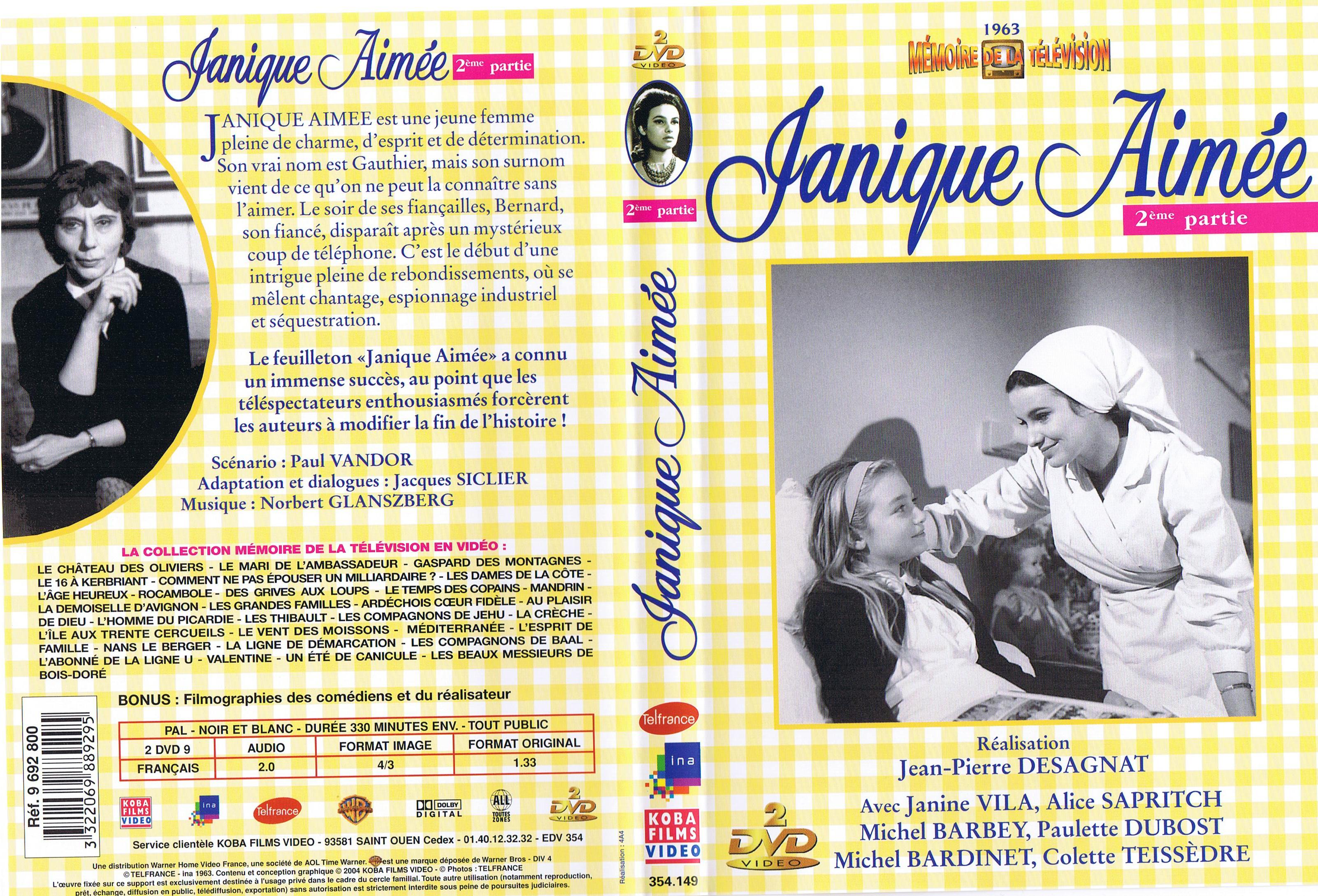 Jaquette DVD Janique Aime 2me partie