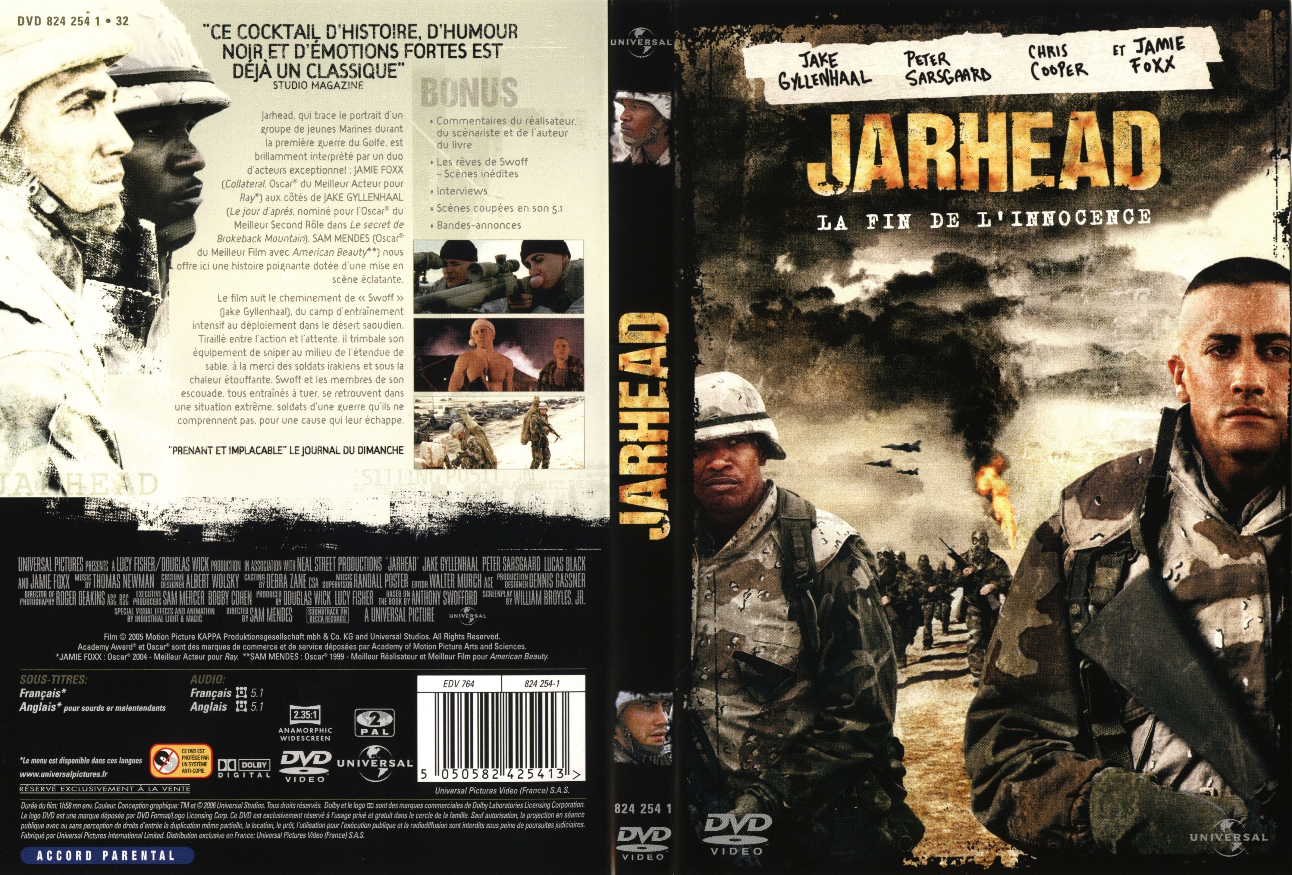 Jaquette DVD JARHEAD - CinémaPassion