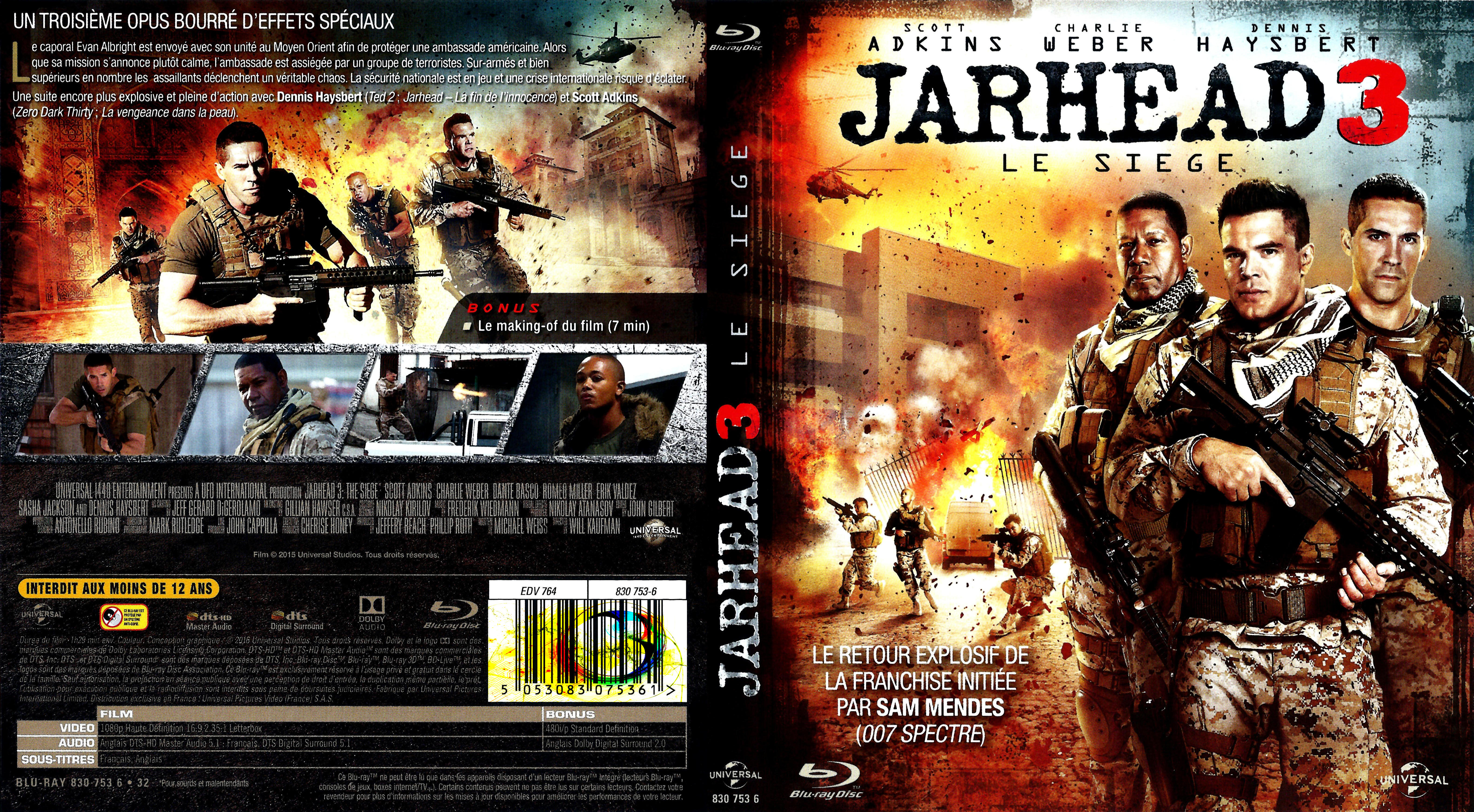 Jaquette DVD Jarhead 3 (BLU-RAY)