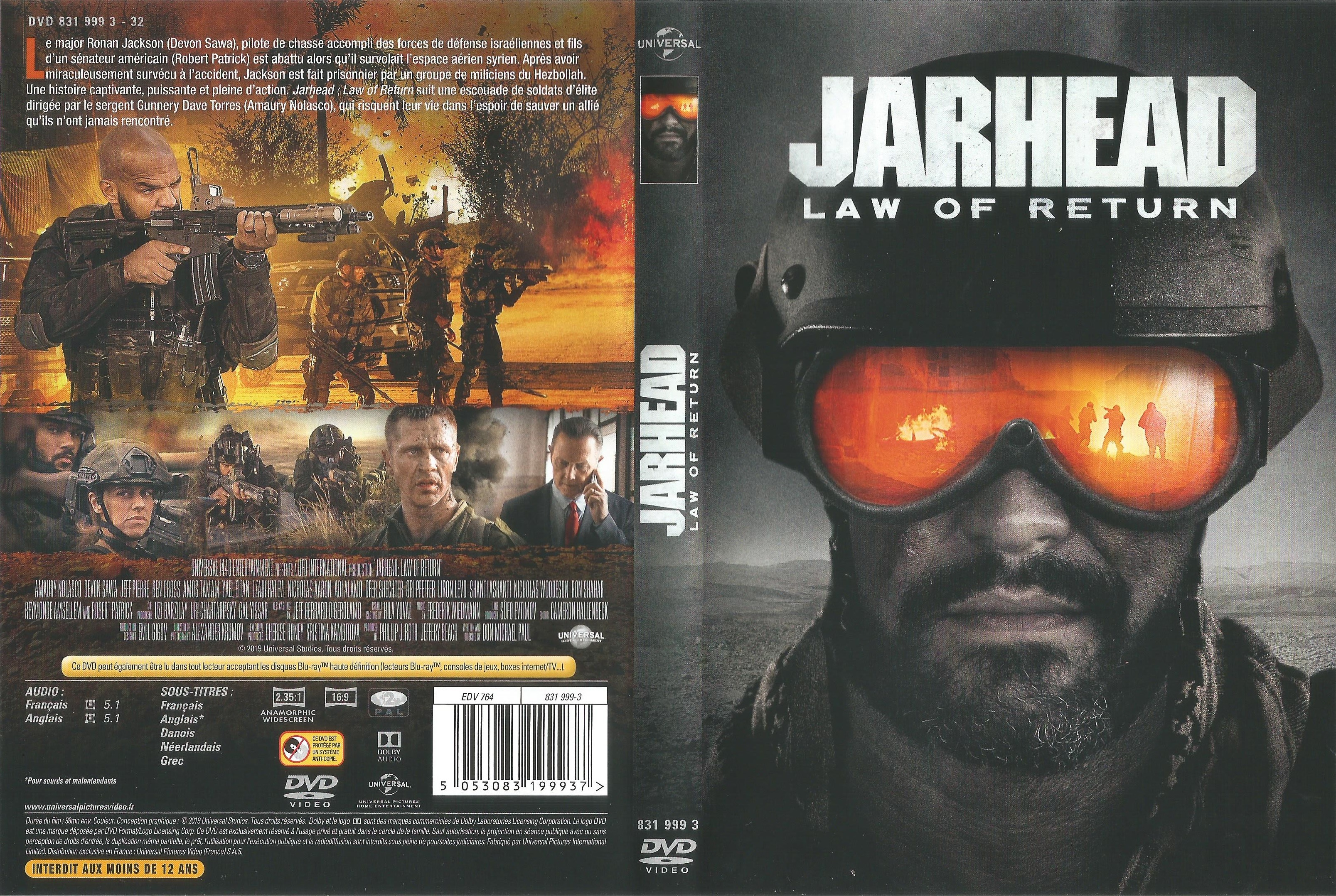 Jaquette DVD Jarhead Law of Return