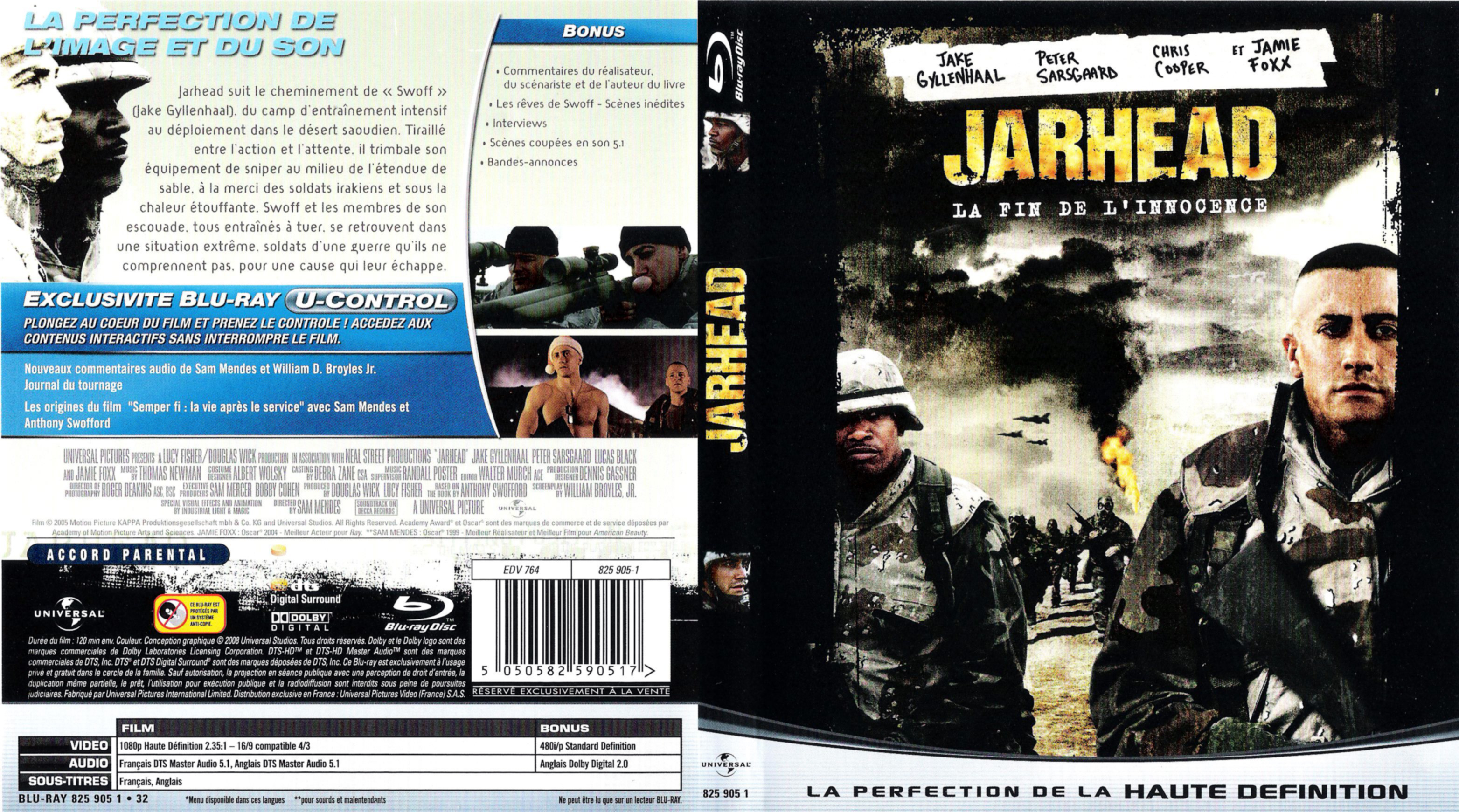 Jaquette DVD Jarhead (BLU-RAY)