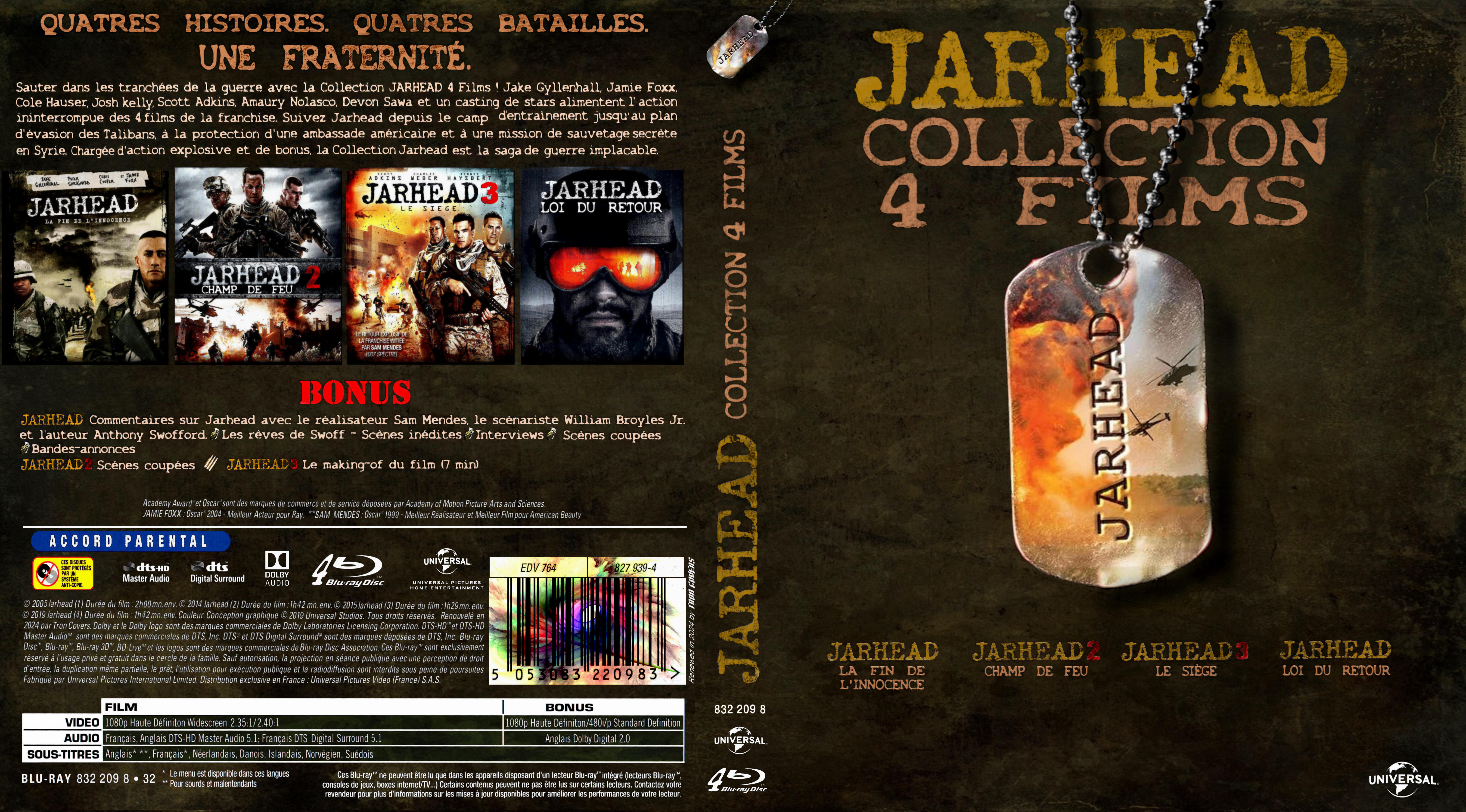 Jaquette DVD Jarhead collection custom