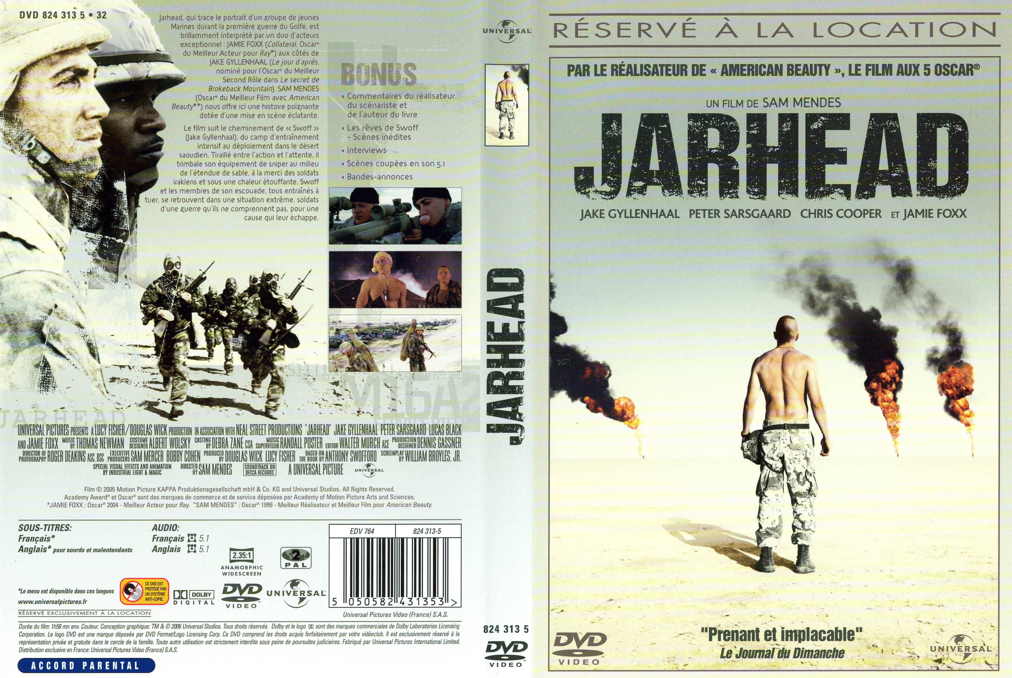 Jaquette DVD Jarhead v2
