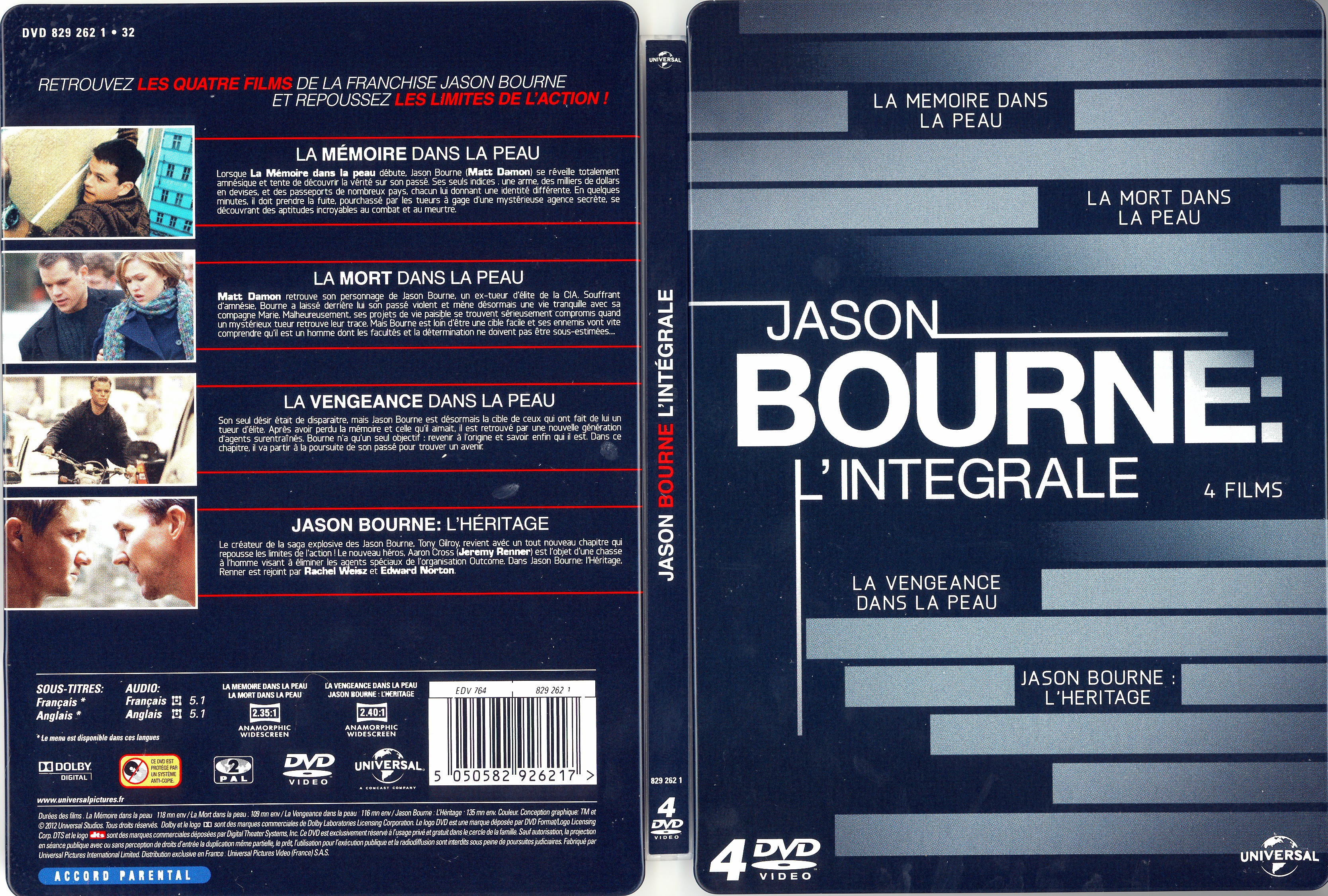 Jaquette DVD Jason Bourne l
