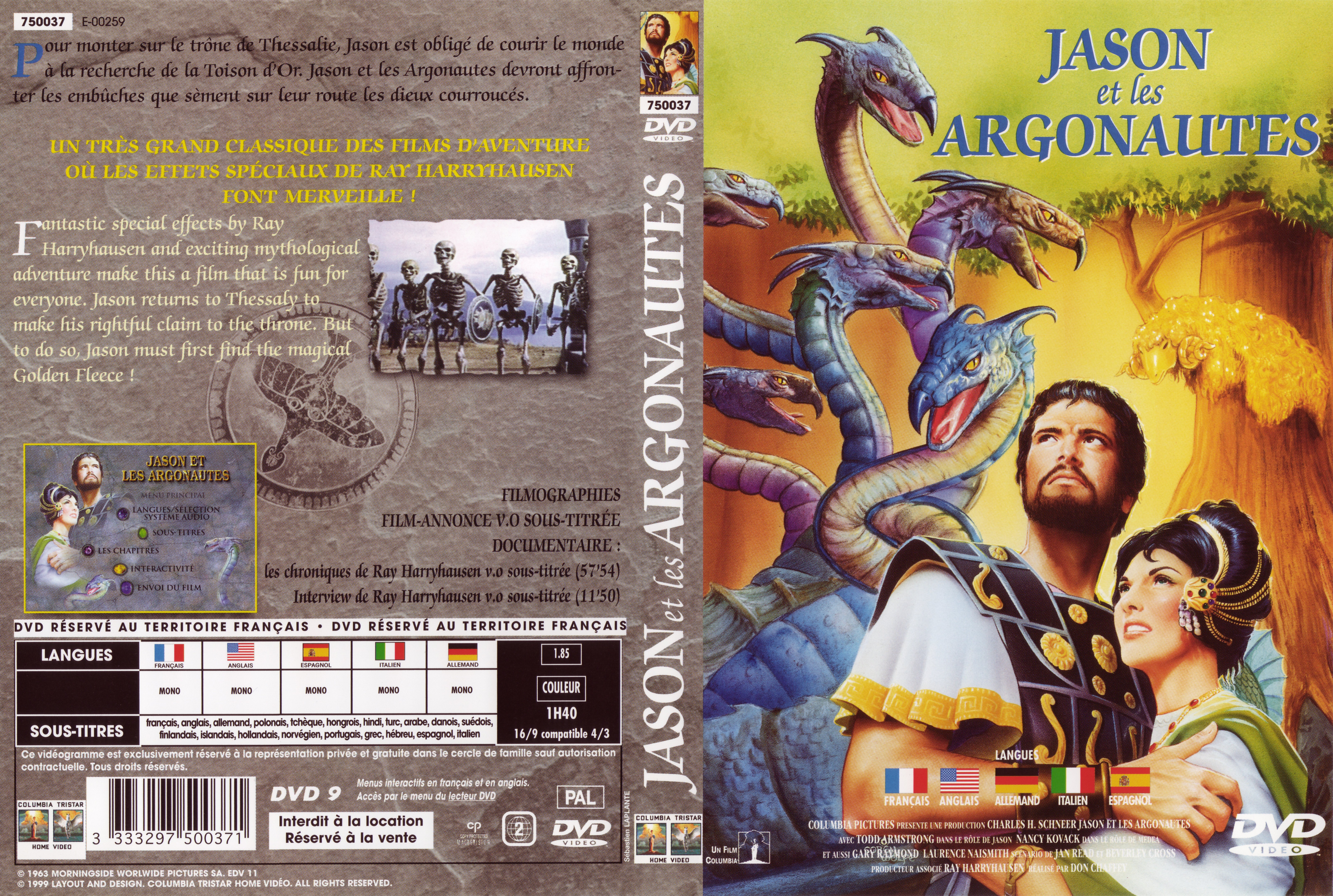 Jaquette DVD Jason et les argonautes