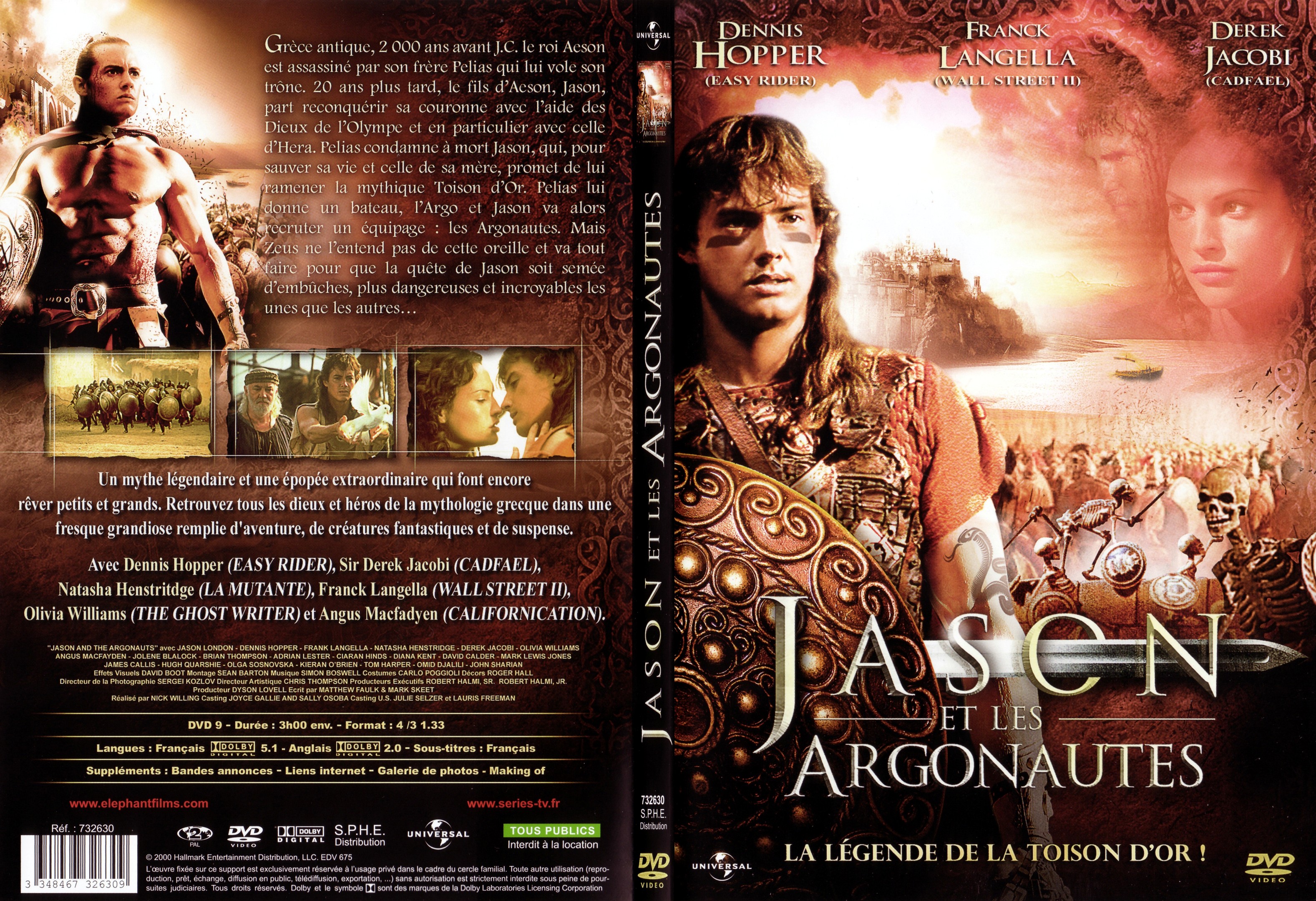 Jaquette DVD Jason et les argonautes (2000) - SLIM