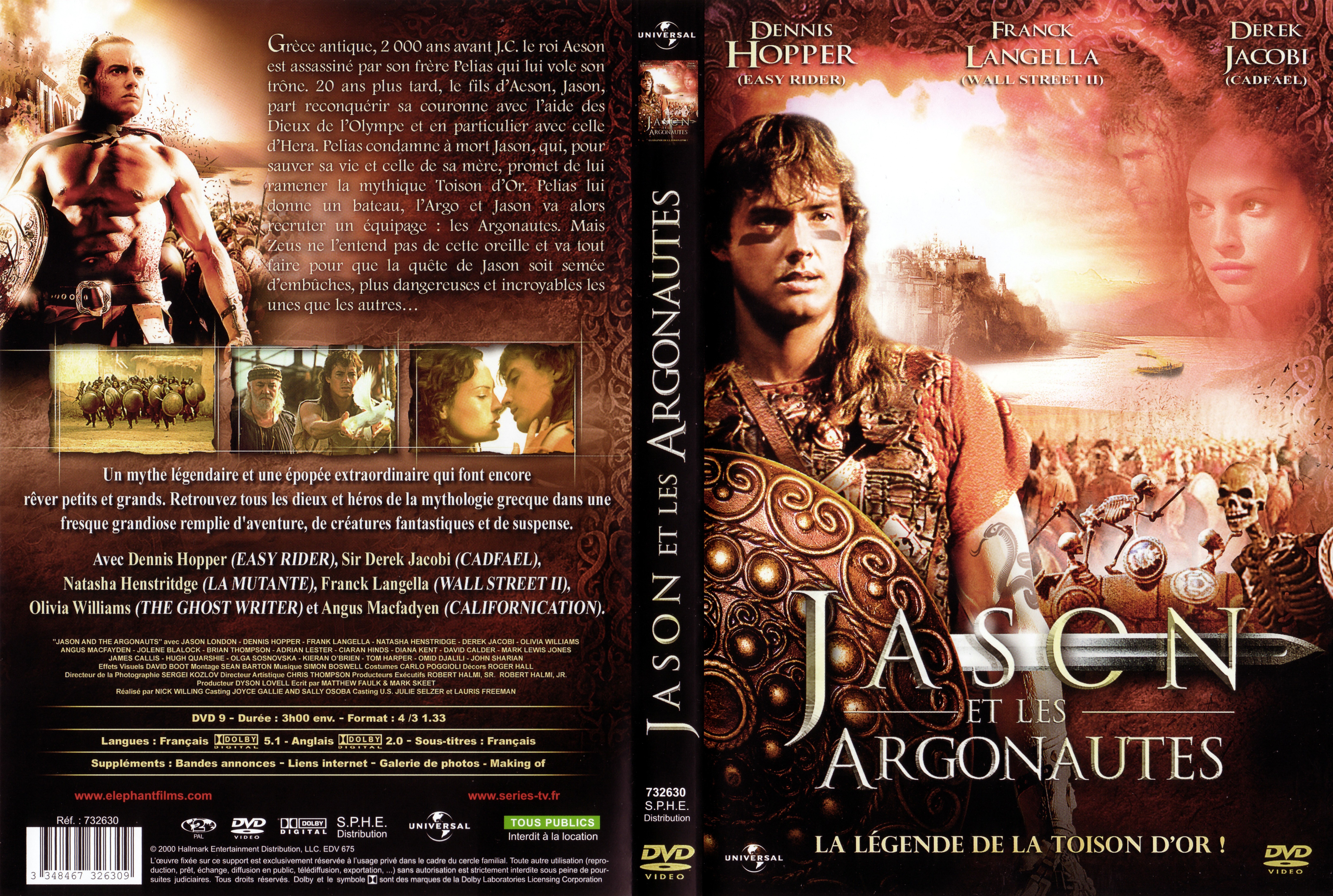 Jaquette DVD Jason et les argonautes (2000) v2