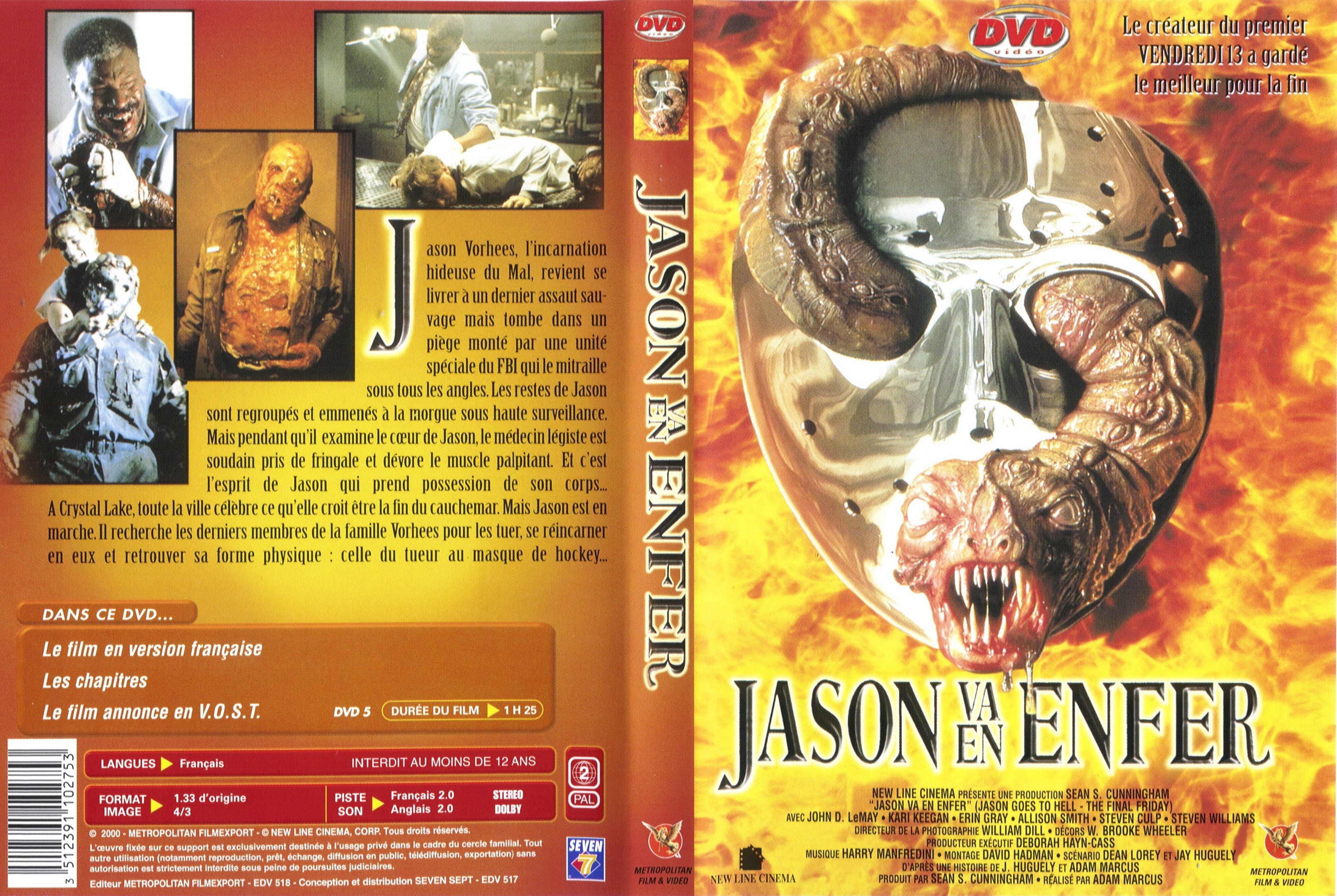 Jaquette DVD Jason va en enfer