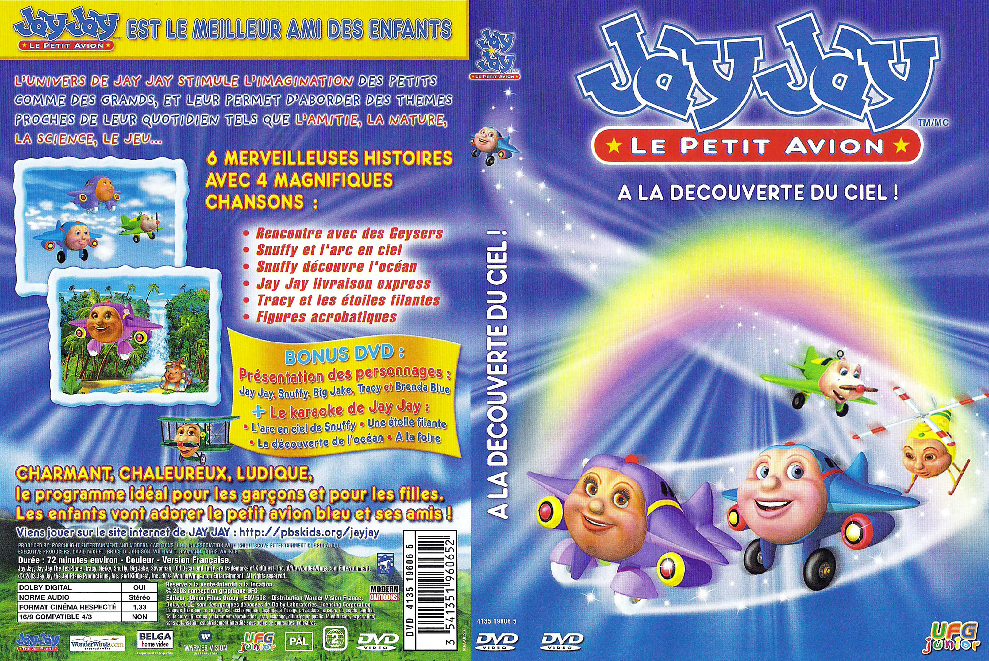 Jaquette DVD Jay jay le petit avion - A la dcouverte du ciel