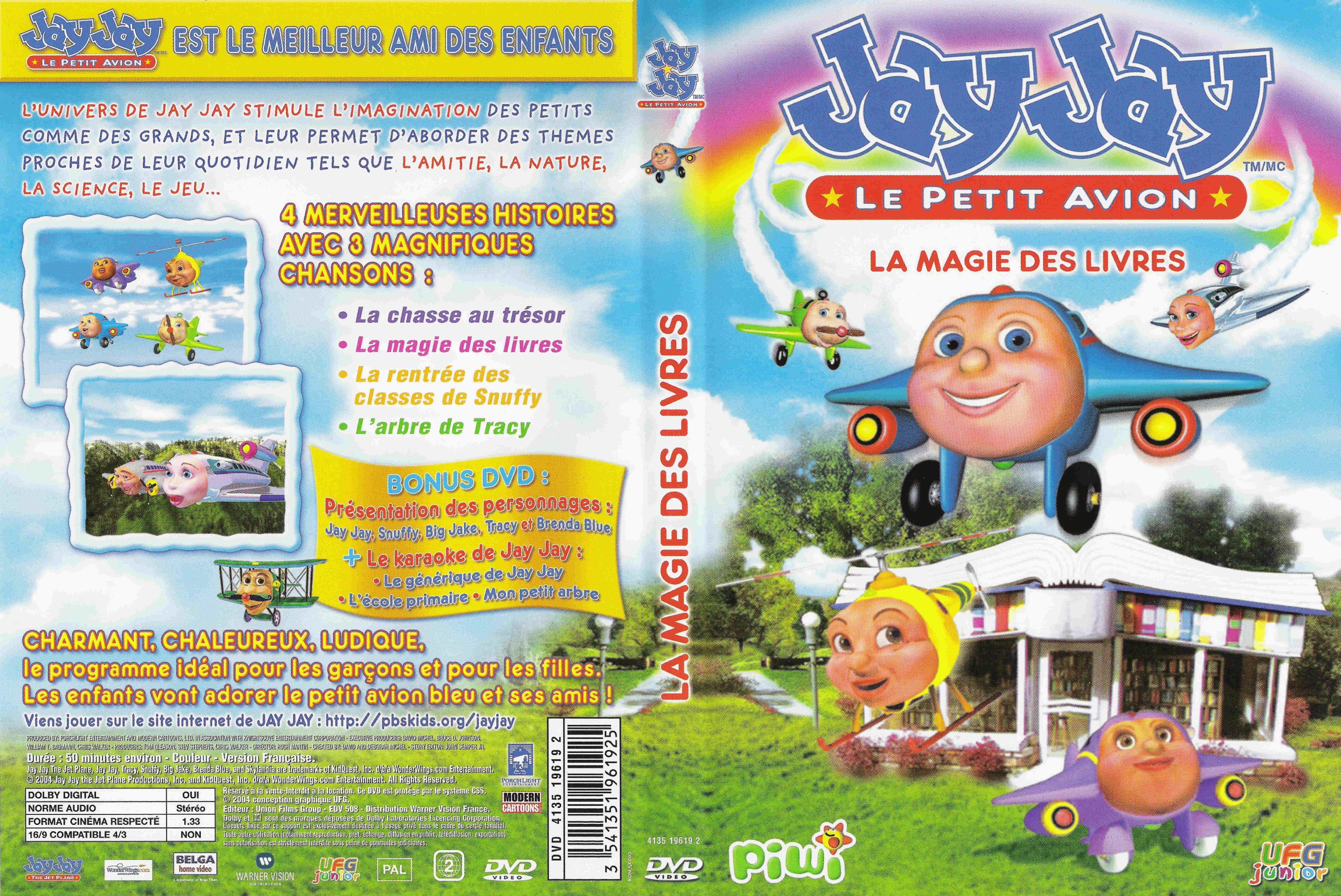 Jaquette DVD Jay jay le petit avion - La magie des livres