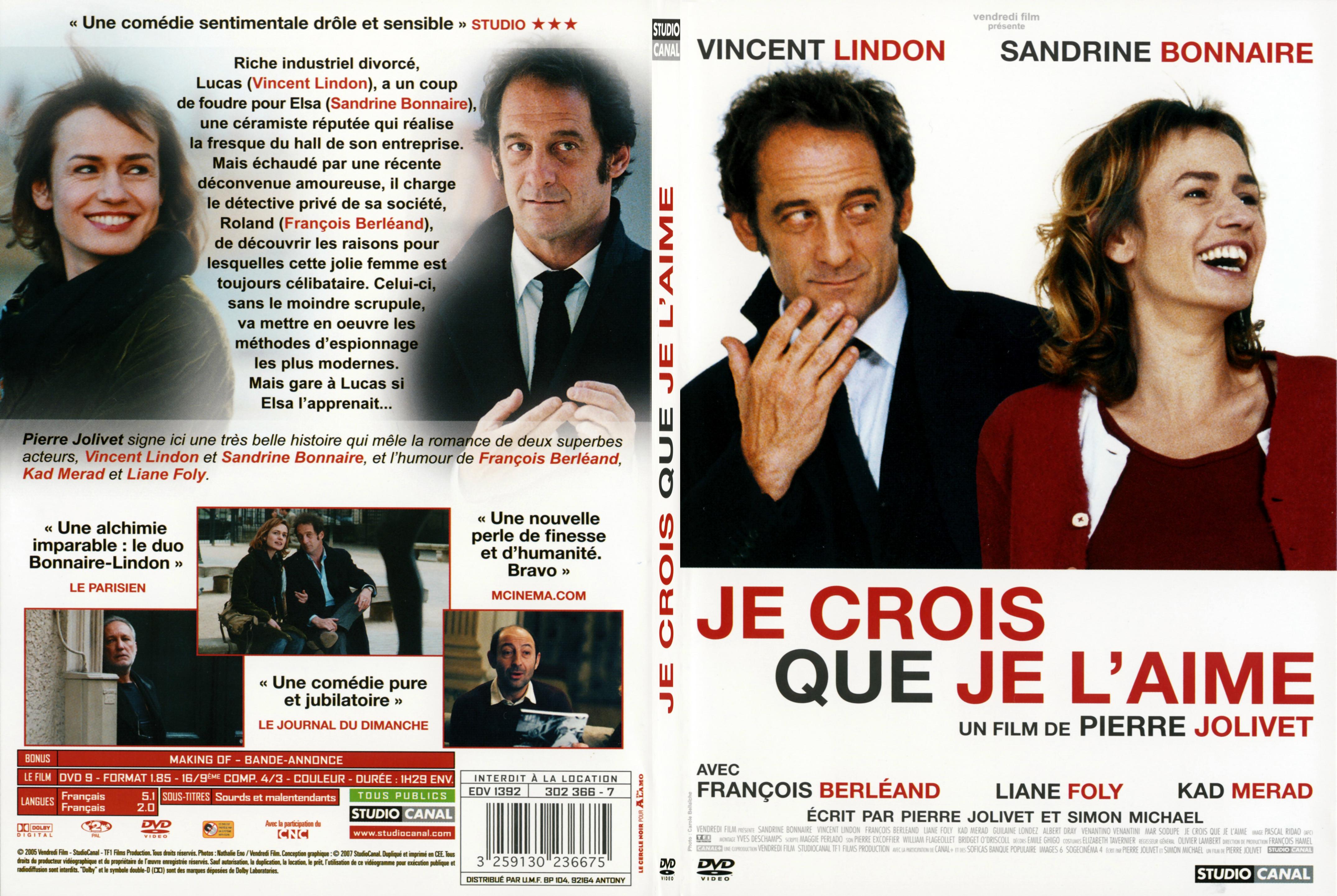 Jaquette DVD Je crois que je l