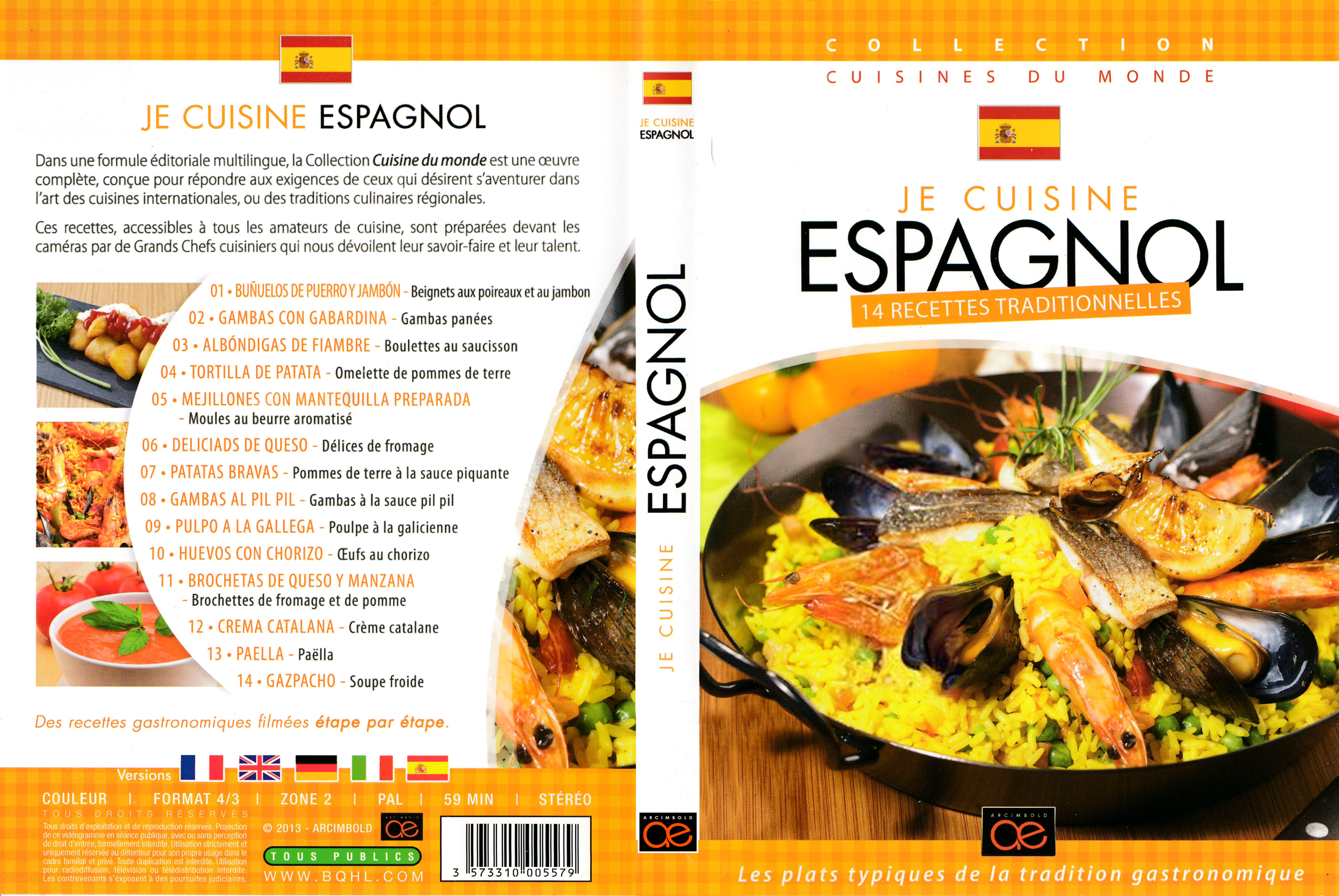 Jaquette DVD Je cuisine Espagnol