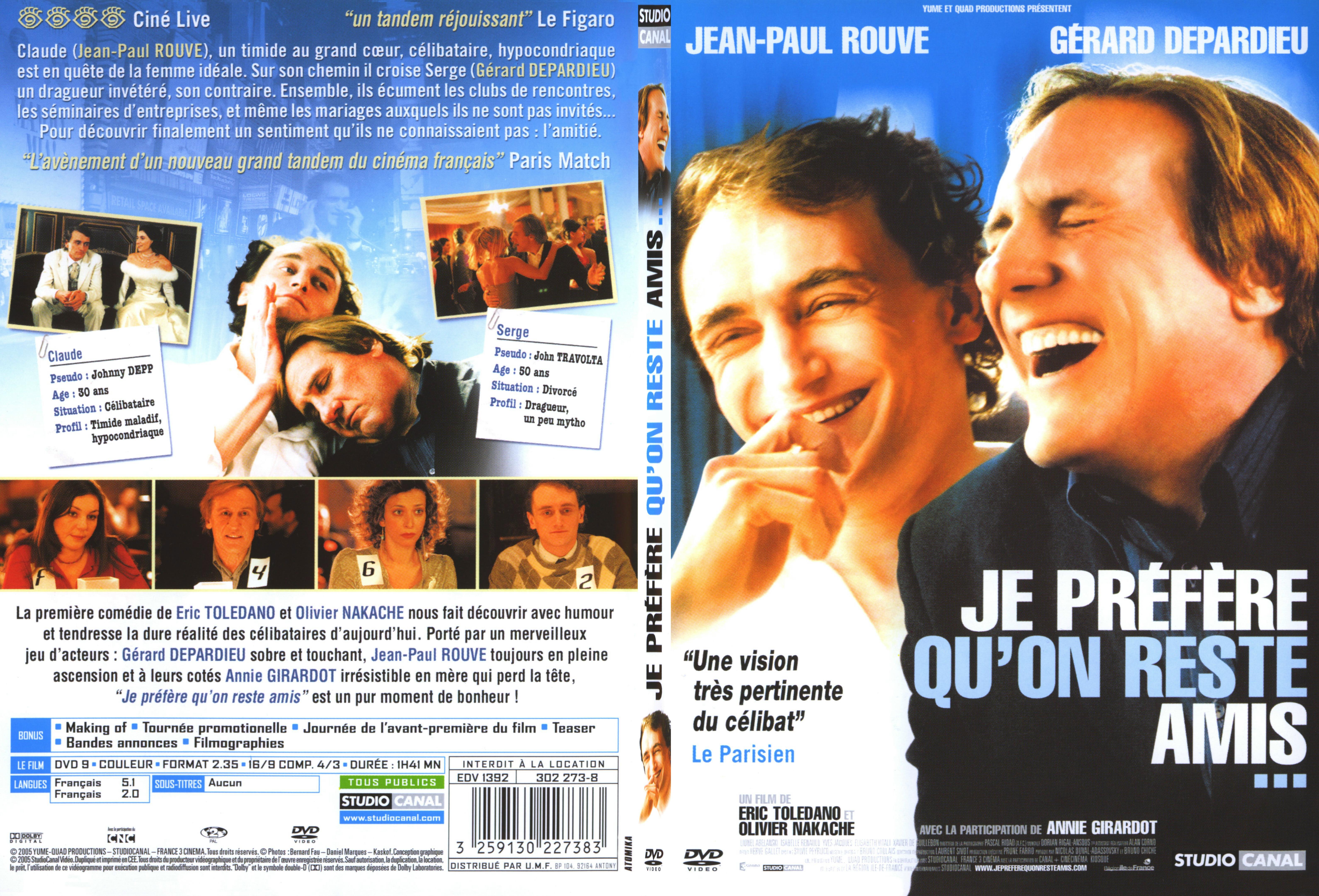 Jaquette DVD Je prefere qu