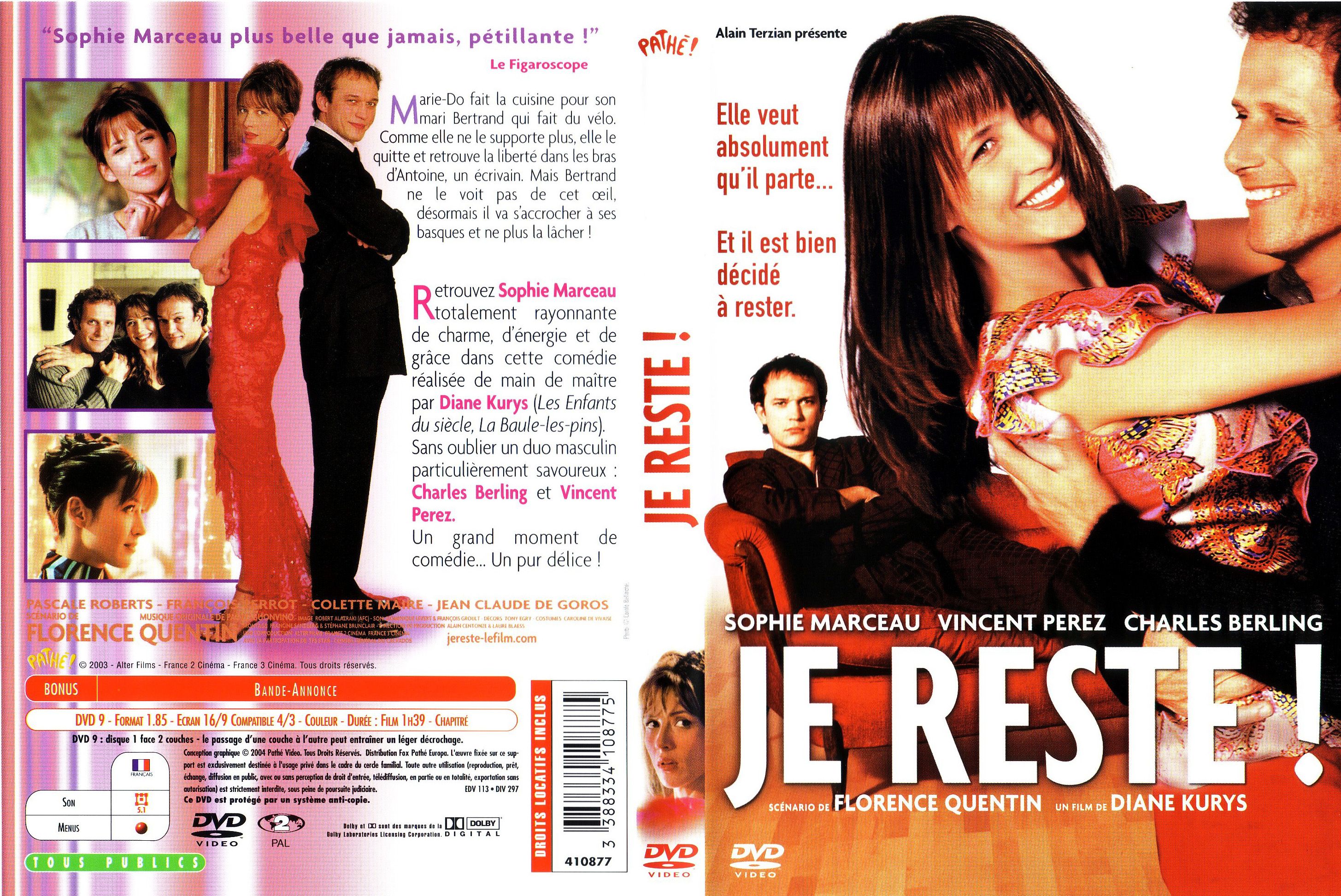 Jaquette DVD Je reste v2