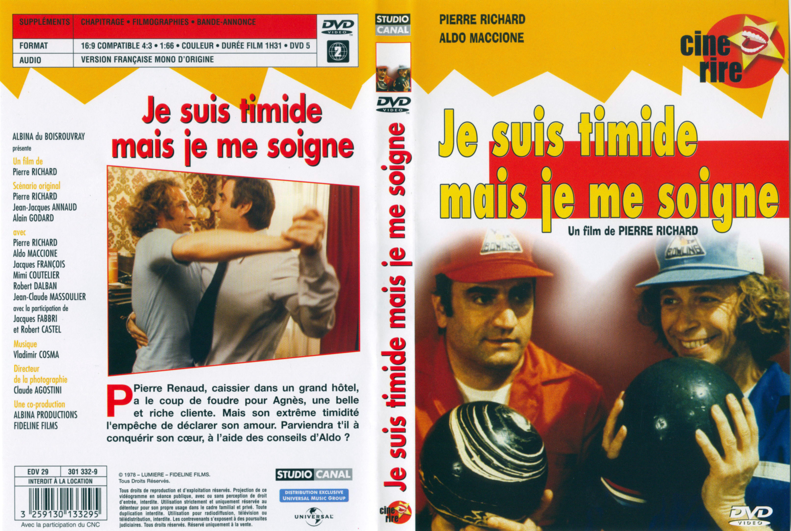 Jaquette DVD Je suis timide mais je me soigne