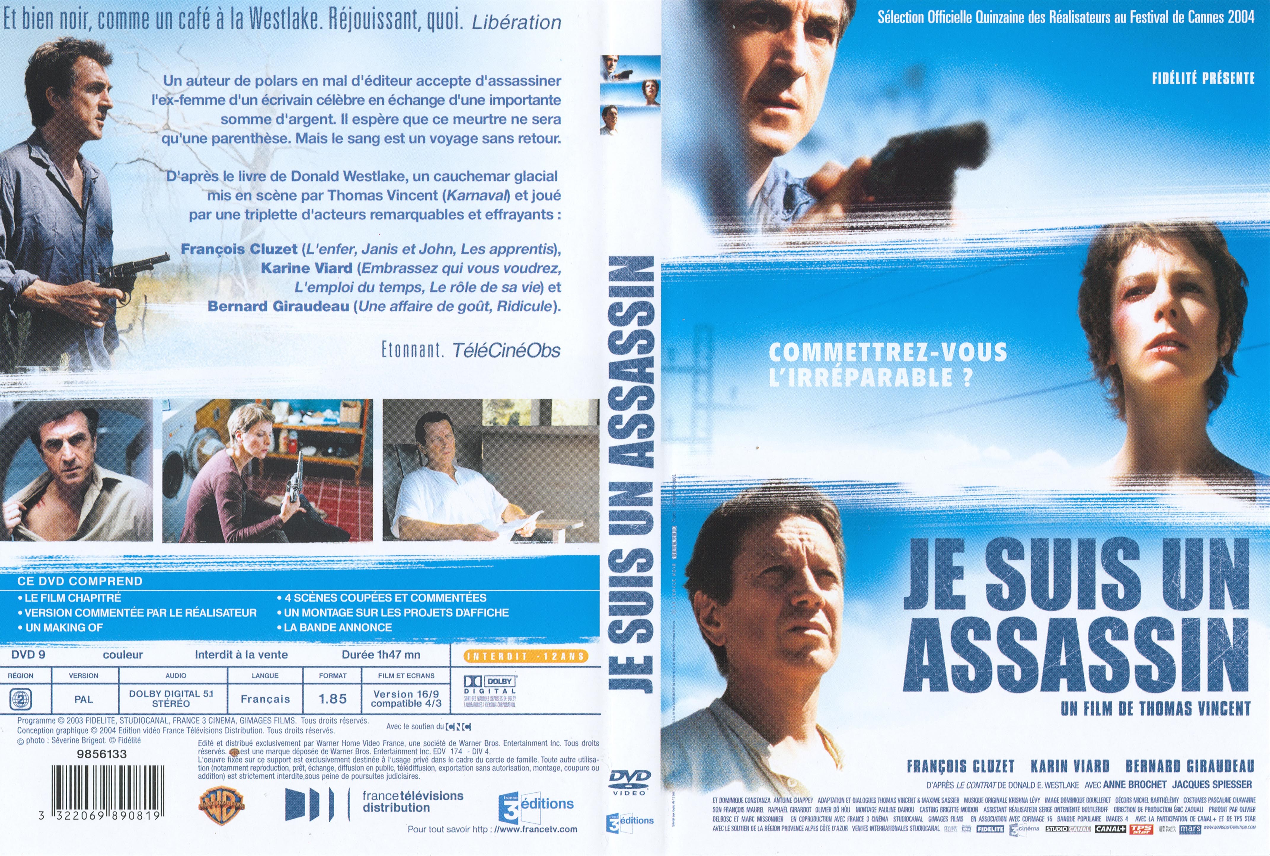 Jaquette DVD Je suis un assassin