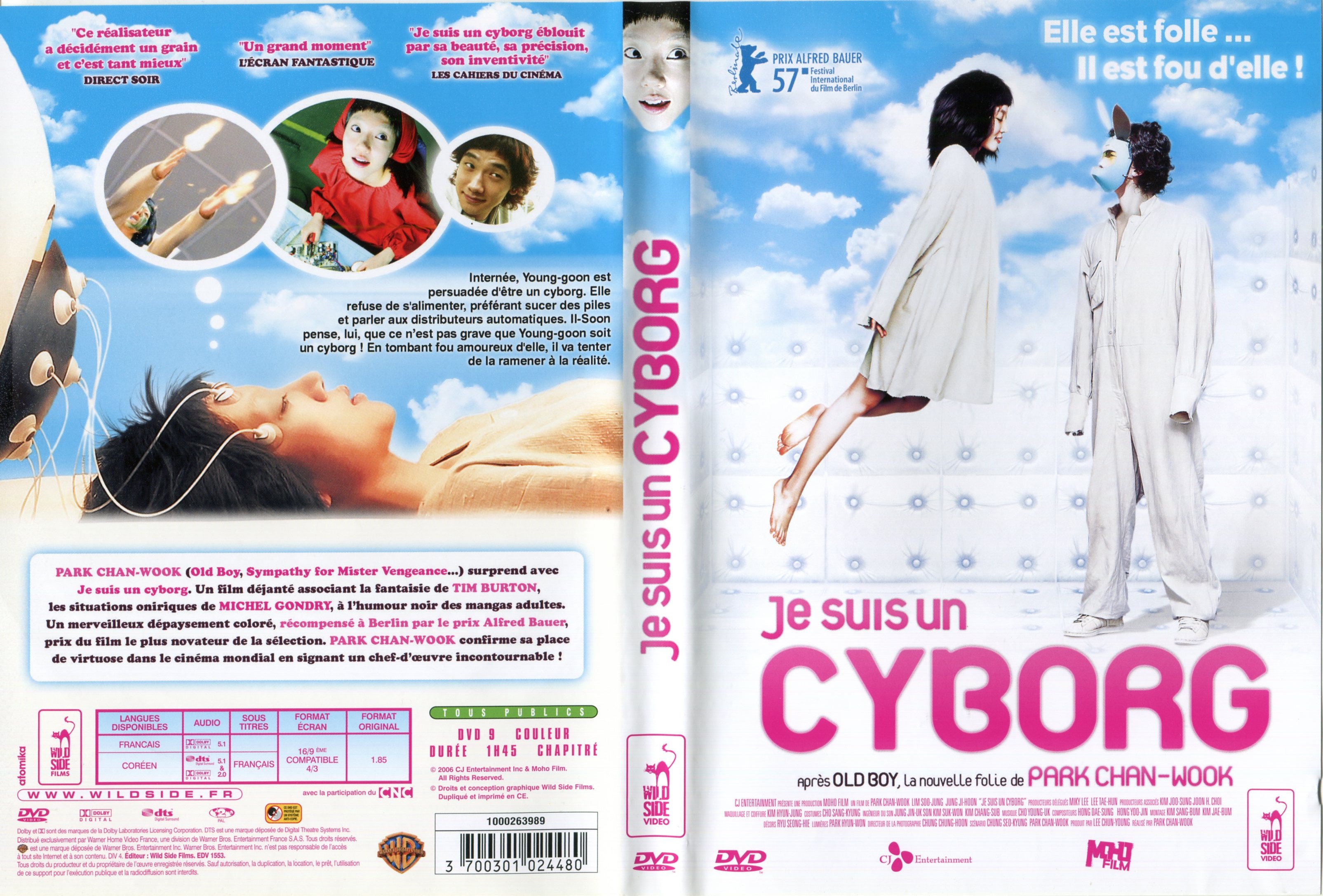 Jaquette DVD Je suis un cyborg