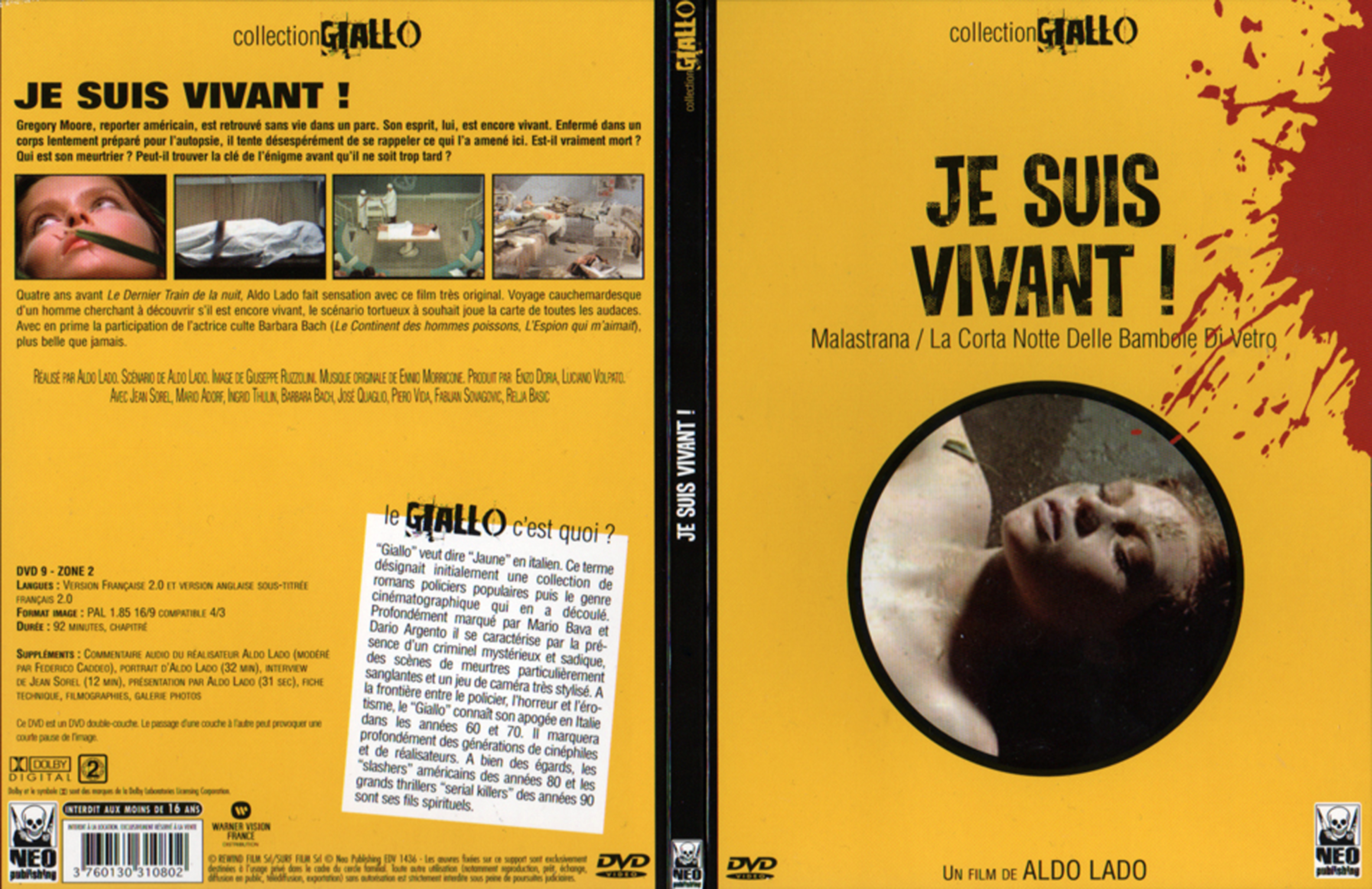 Jaquette DVD Je suis vivant