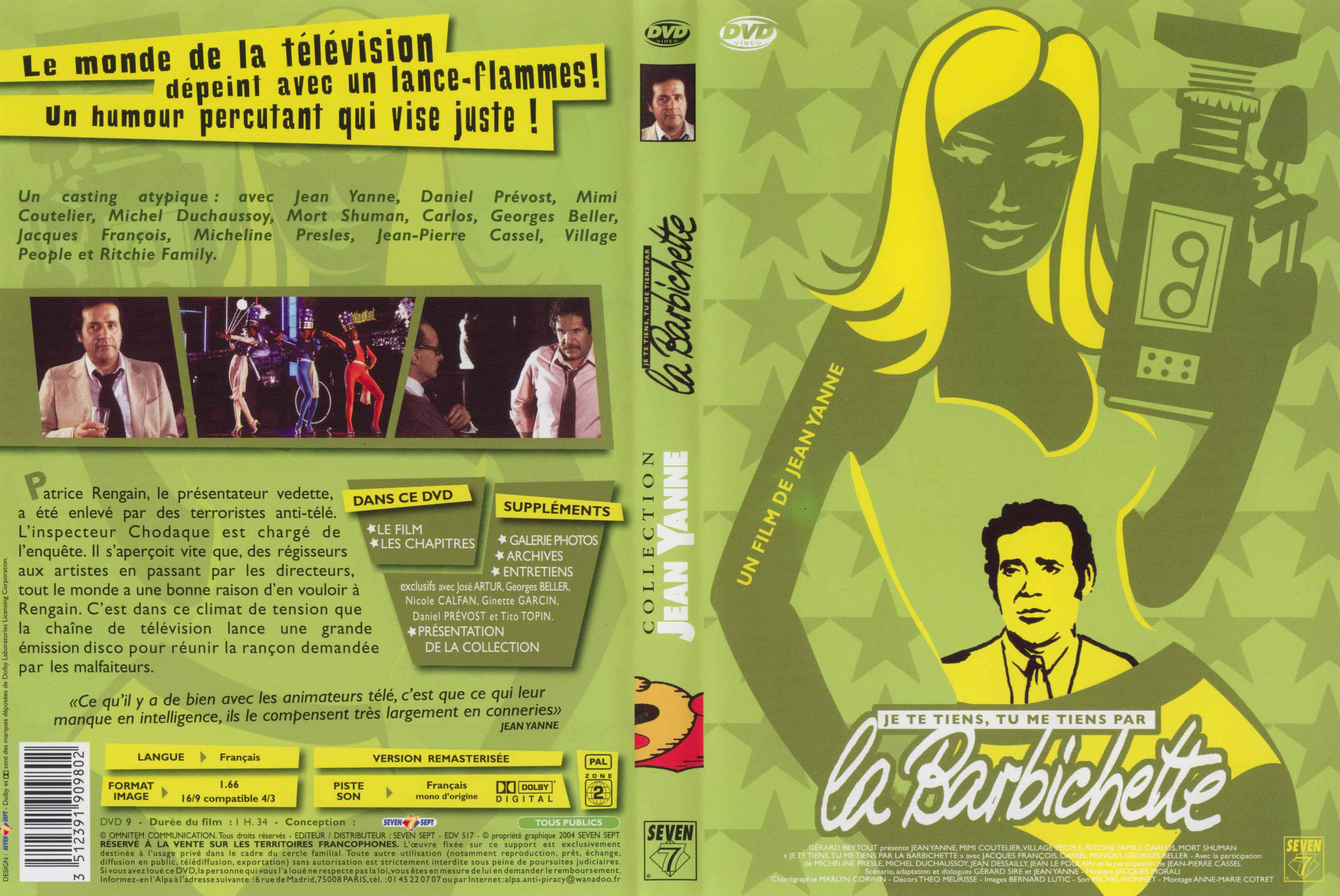 Jaquette DVD Je te tiens tu me tiens par la barbichette