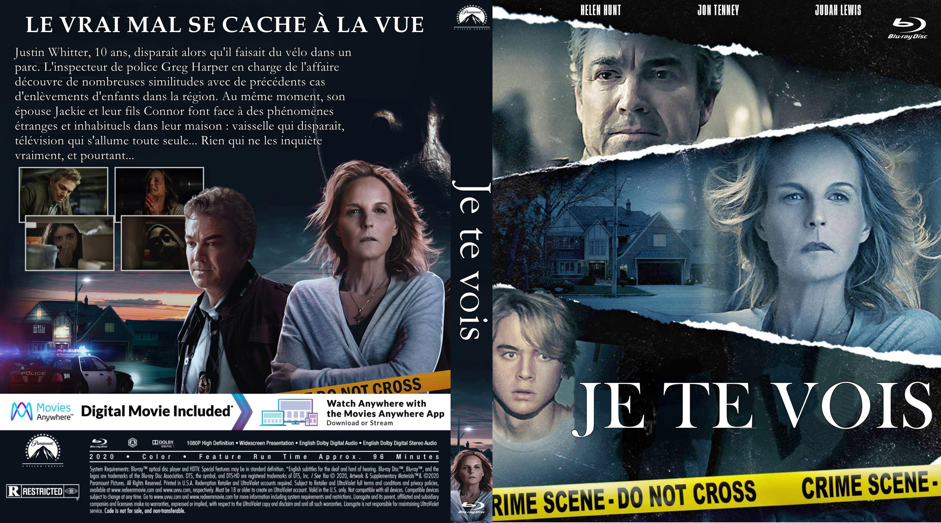 Jaquette DVD Je te vois custom (BLU-RAY)