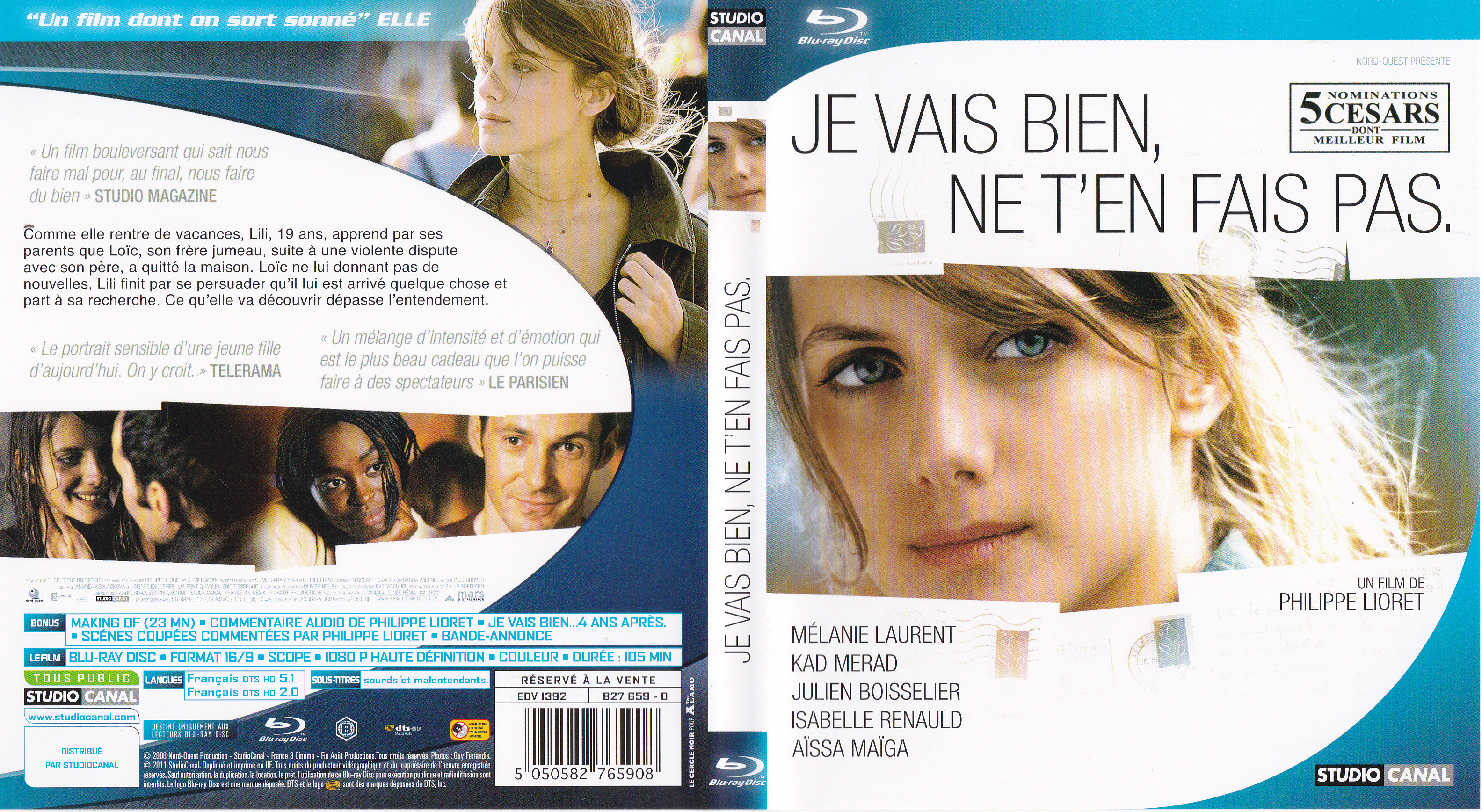 Jaquette DVD Je vais bien ne t