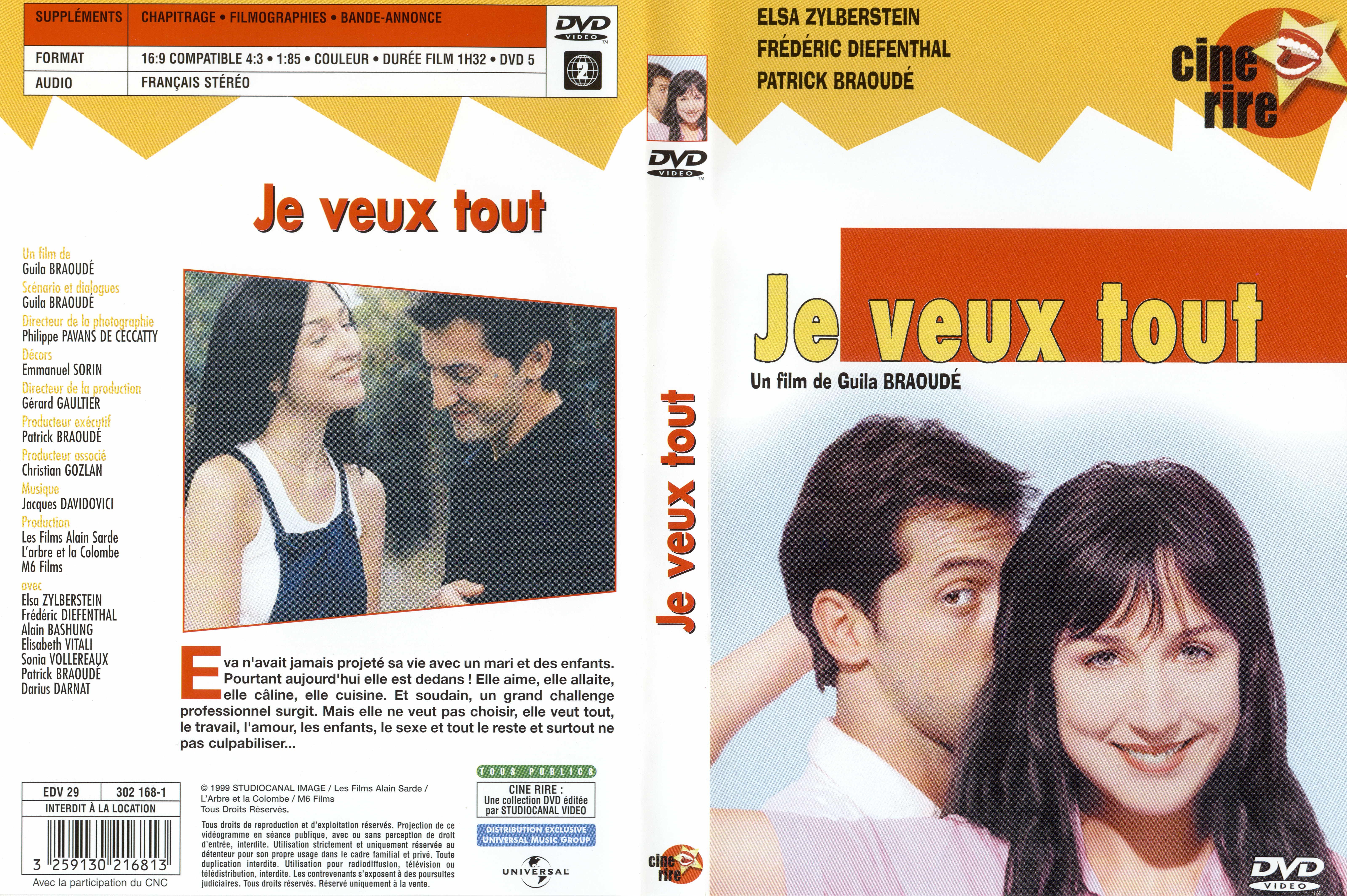 Jaquette DVD Je veux tout