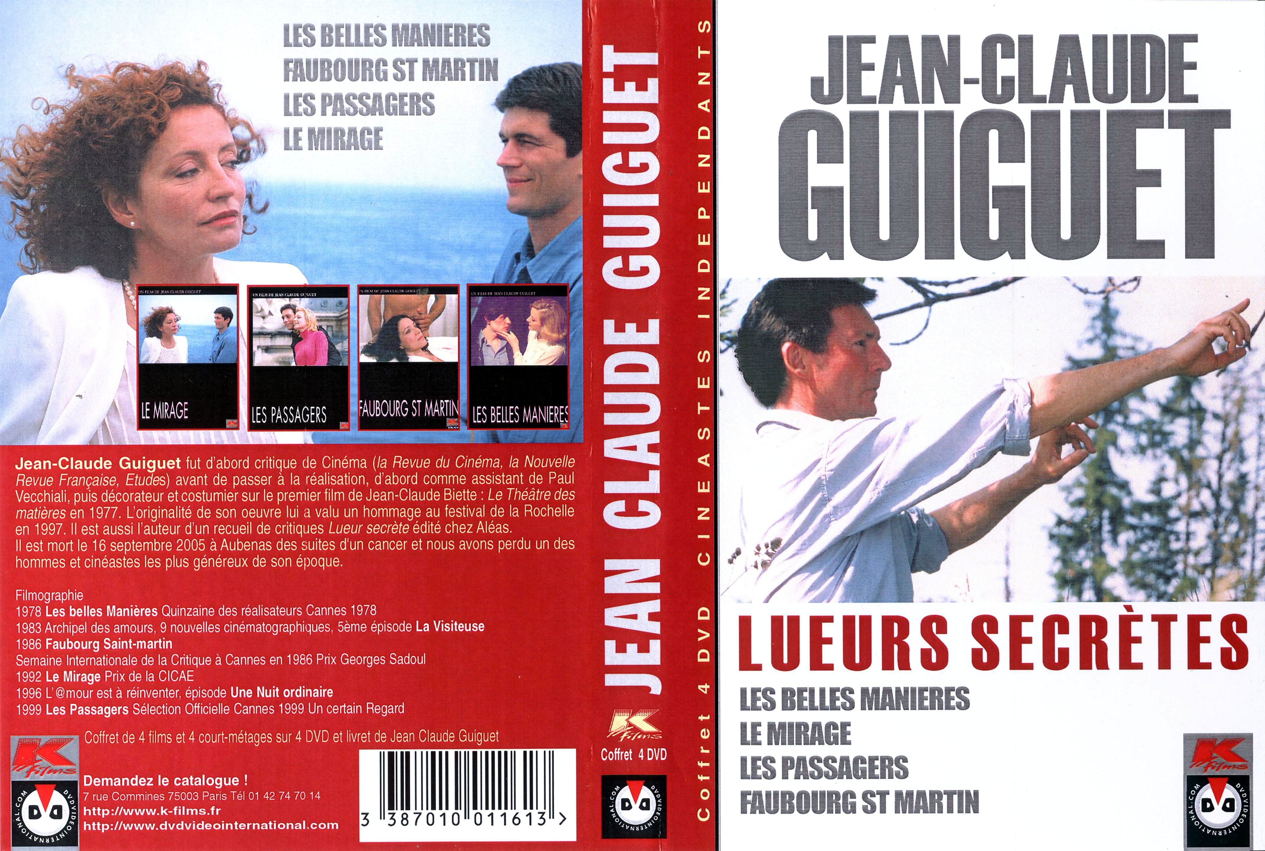 Jaquette DVD Jean-Claude Guiguet COFFRET