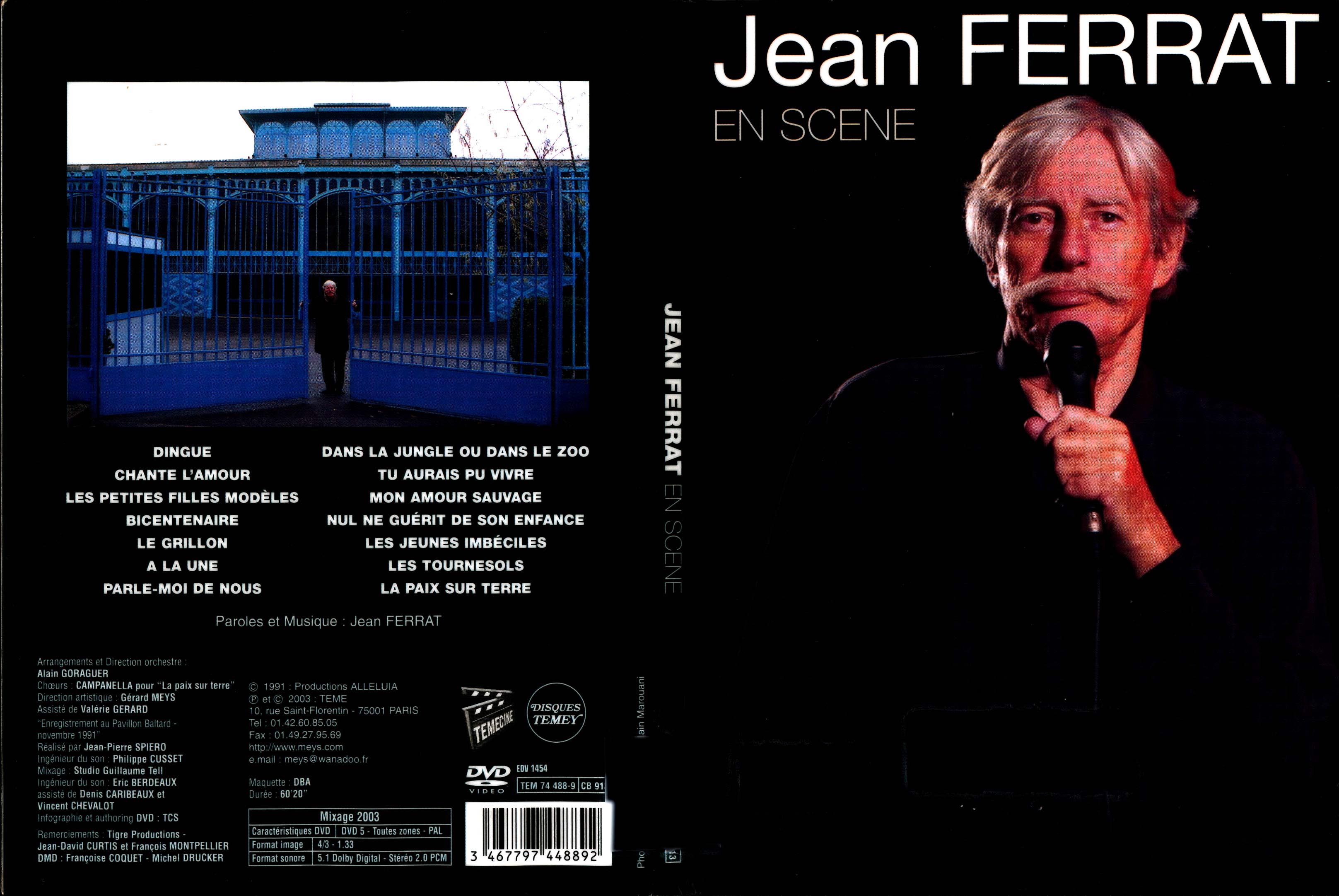 Jaquette DVD Jean Ferrat en scne