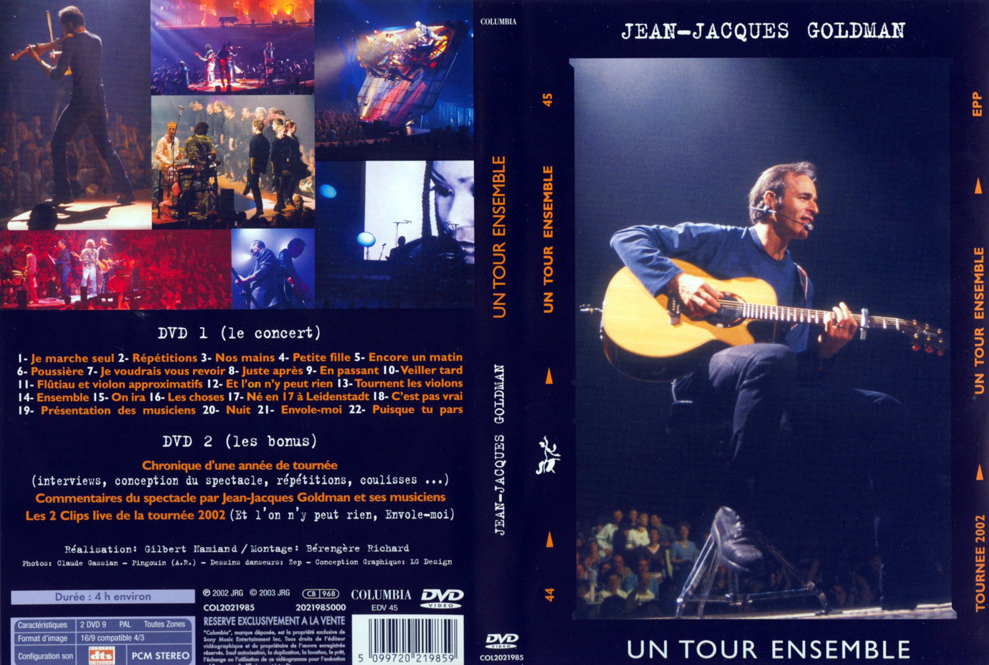 Jaquette DVD Jean-Jacques Goldman - un tour ensemble