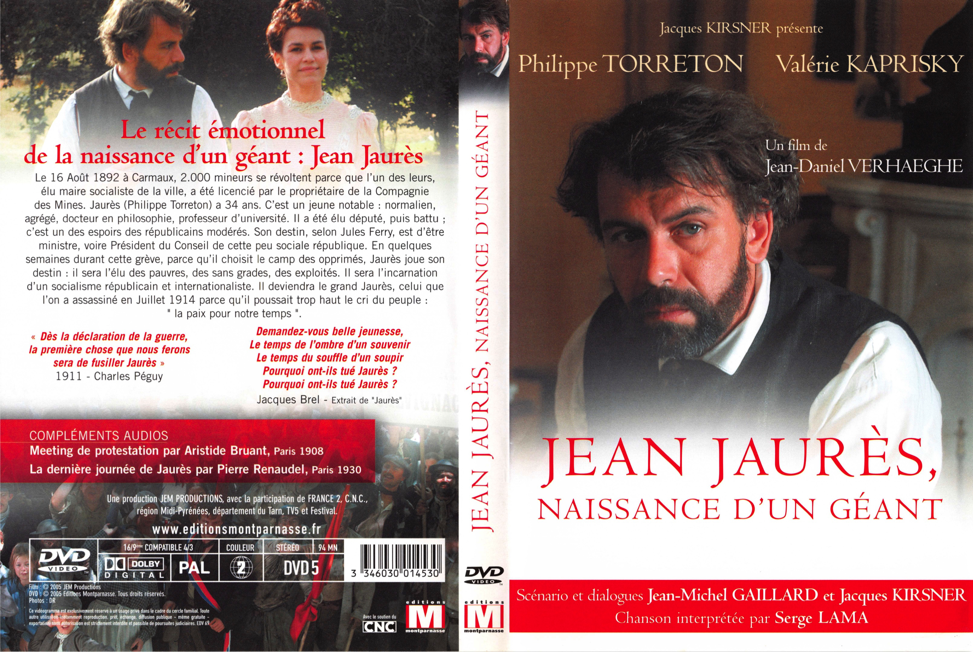 Jaquette DVD Jean Jaurs, Naissance d