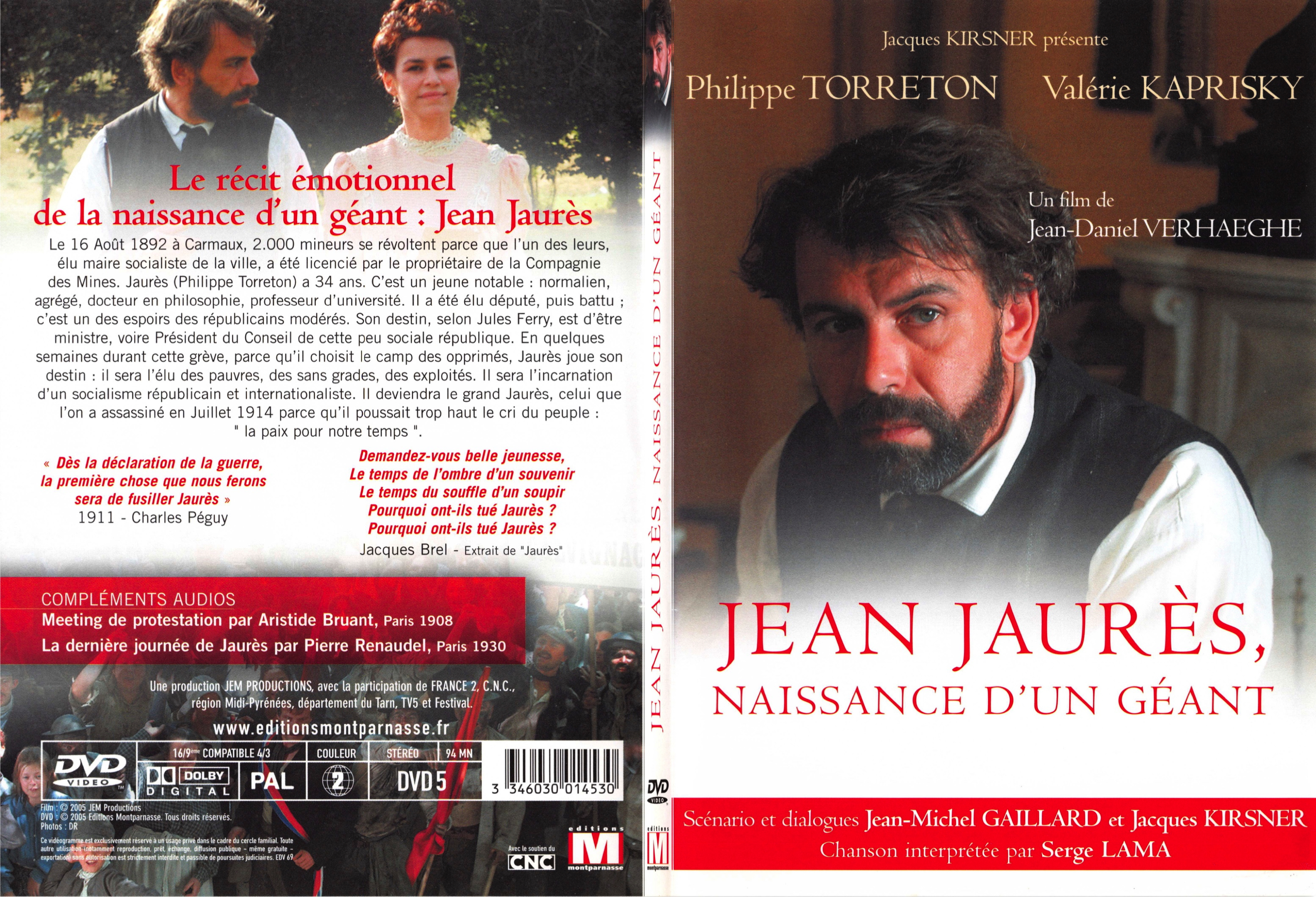 Jaquette DVD Jean Jaurs, Naissance d