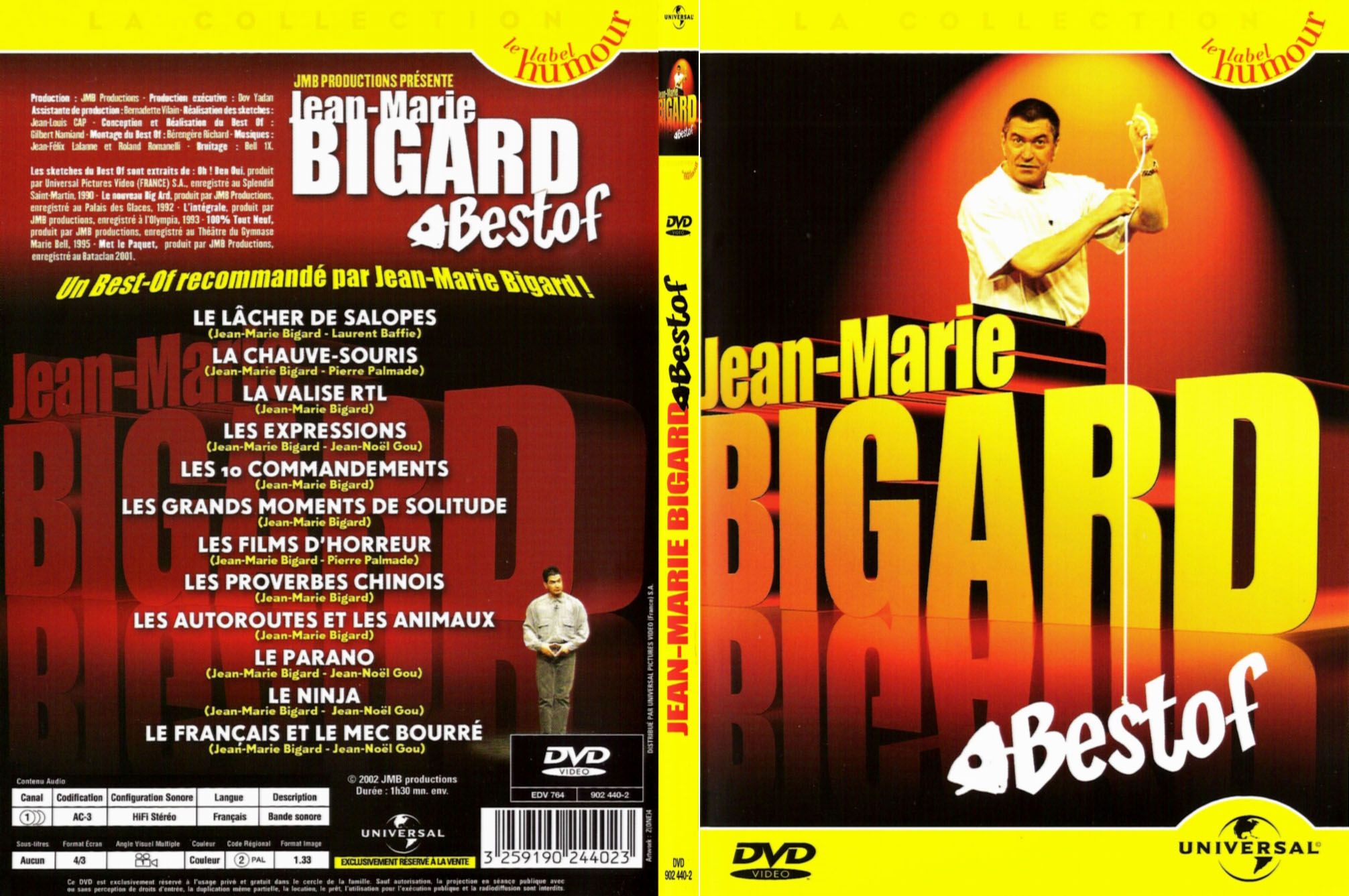Jaquette DVD Jean-Marie Bigard Best Of  - SLIM