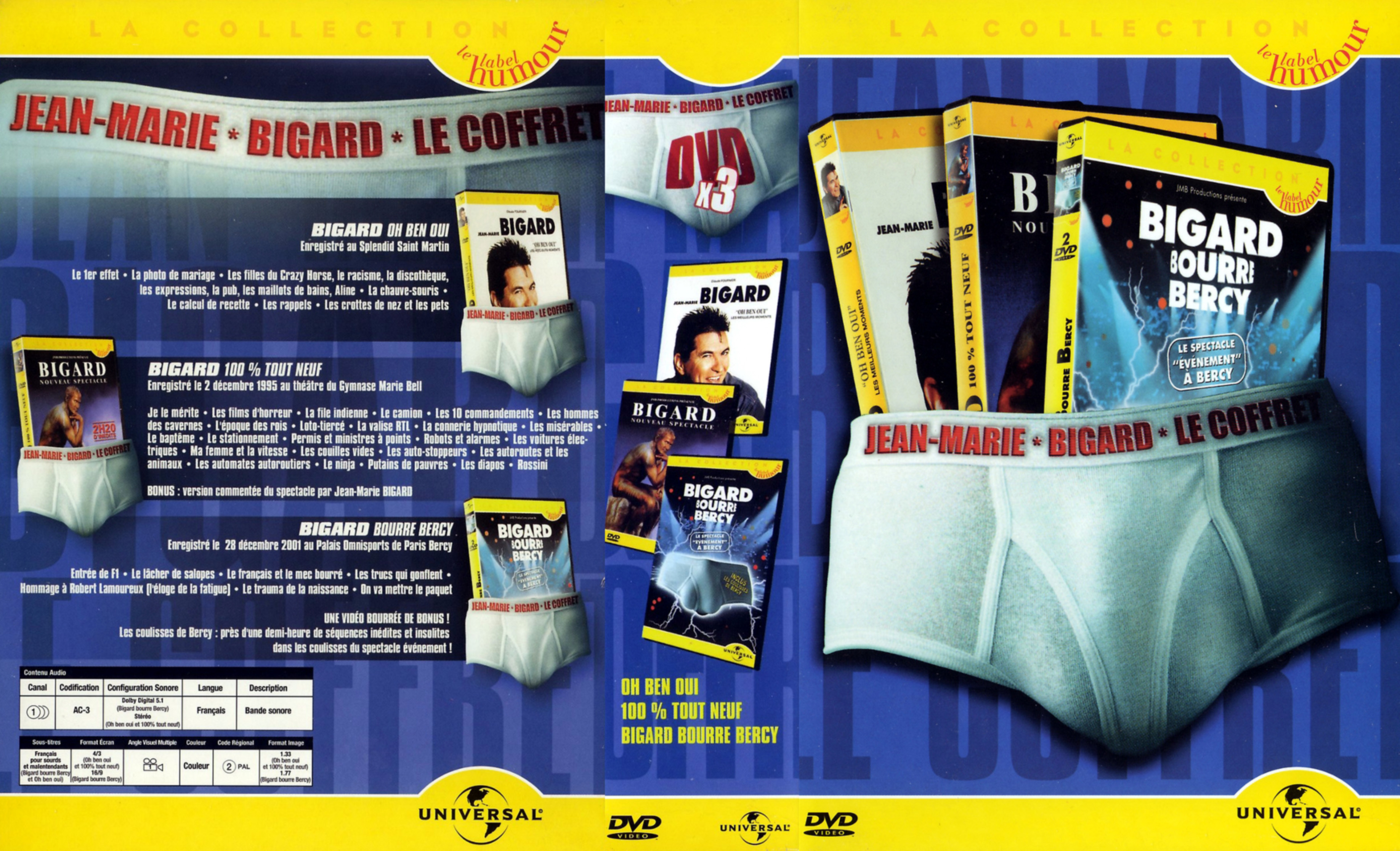 Jaquette DVD Jean-Marie Bigard COFFRET