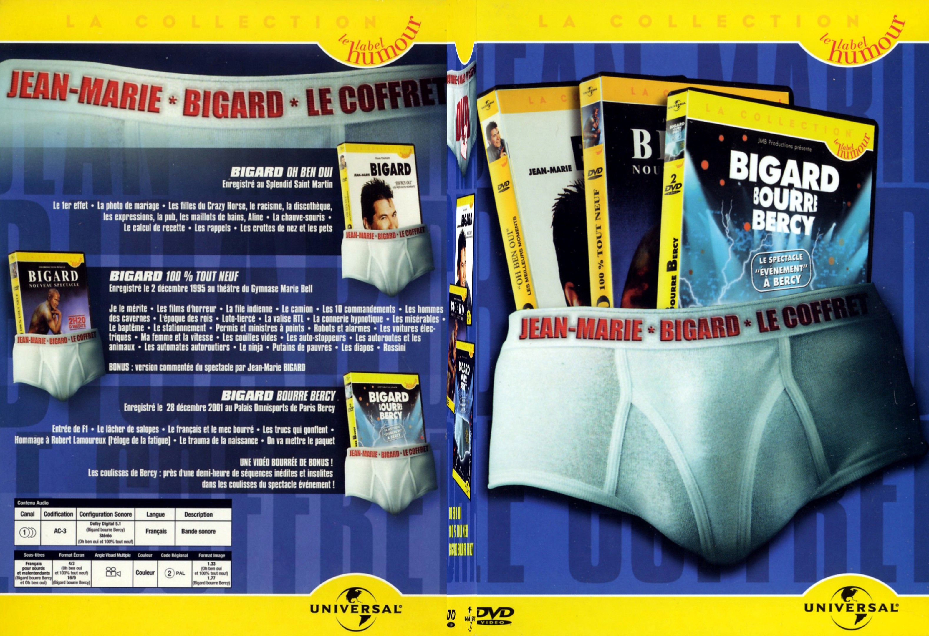 Jaquette DVD Jean-Marie Bigard COFFRET - SLIM