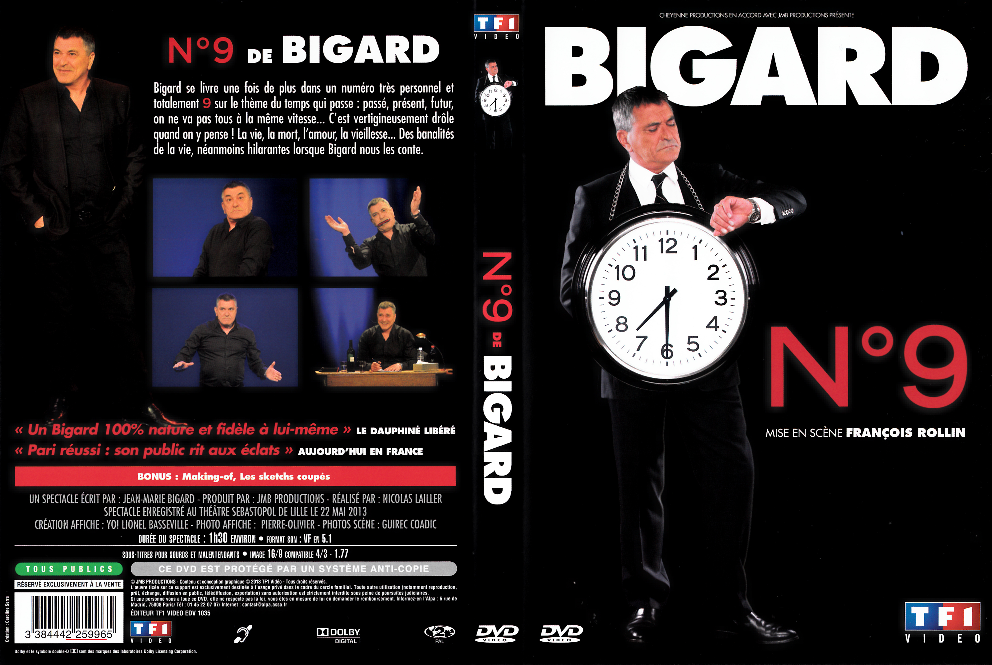 Jaquette DVD Jean-Marie Bigard Numro 9