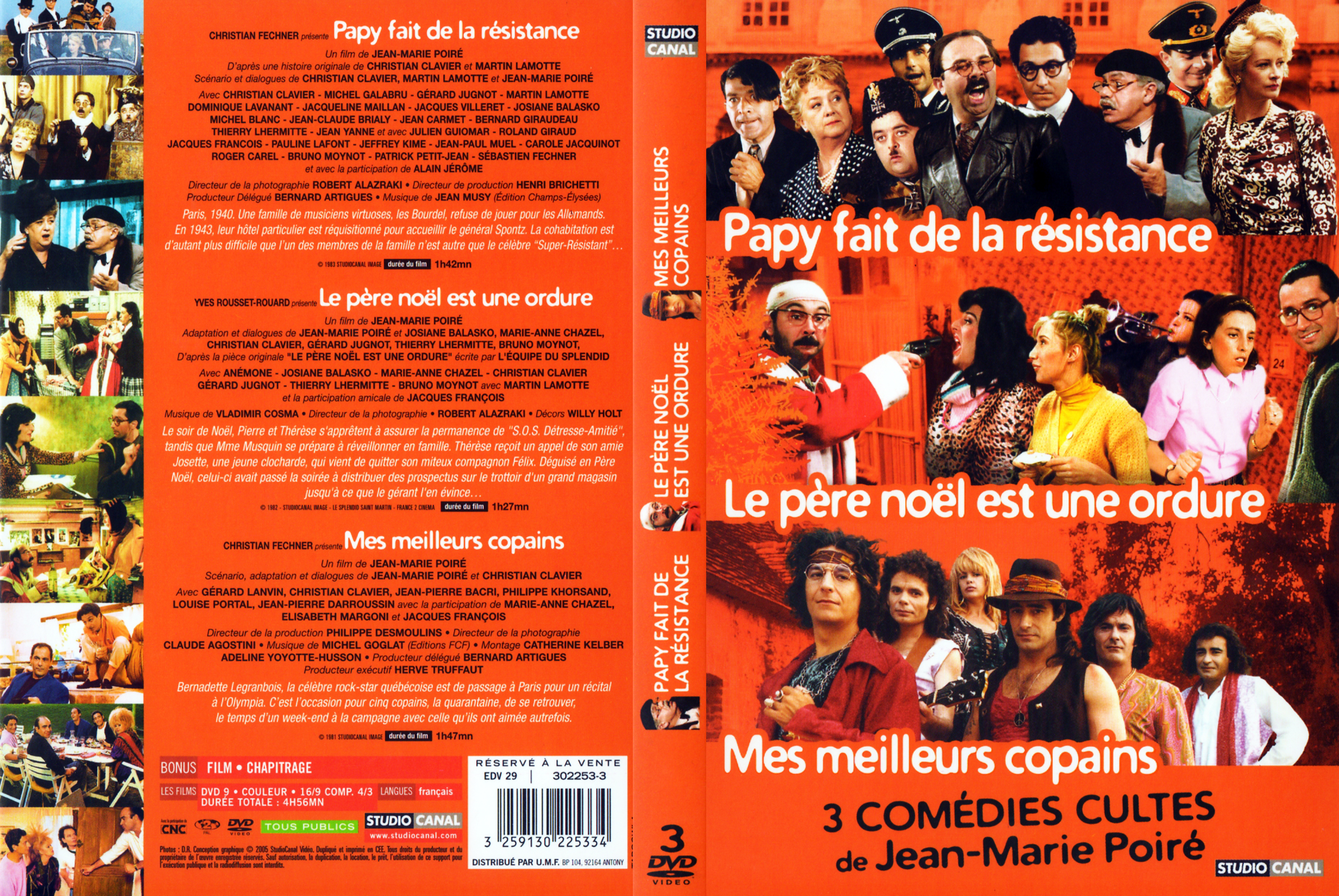 Jaquette DVD Jean-Marie Poir COFFRET