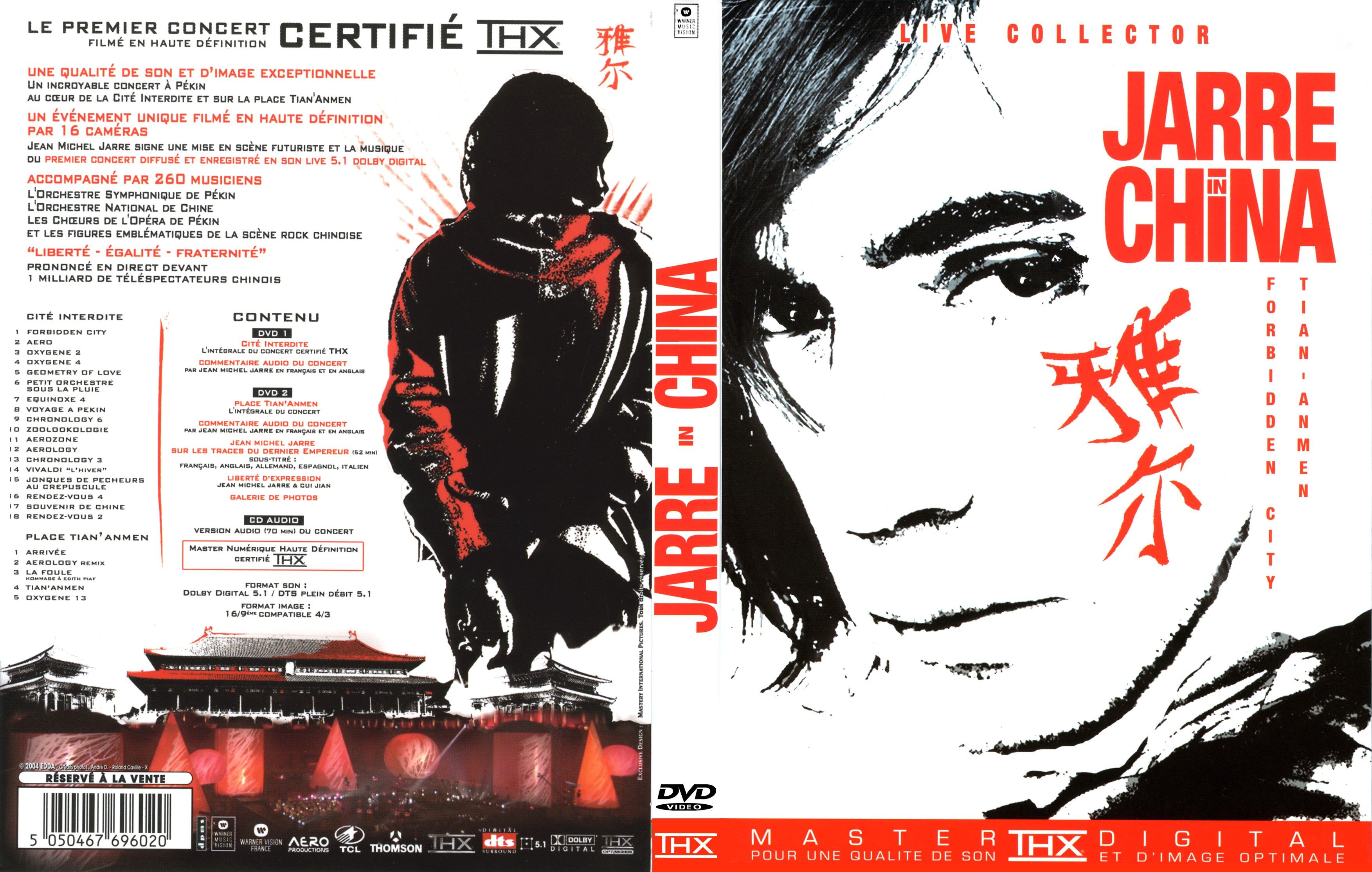 Jaquette DVD Jean-Michel Jarre - Jarre in china