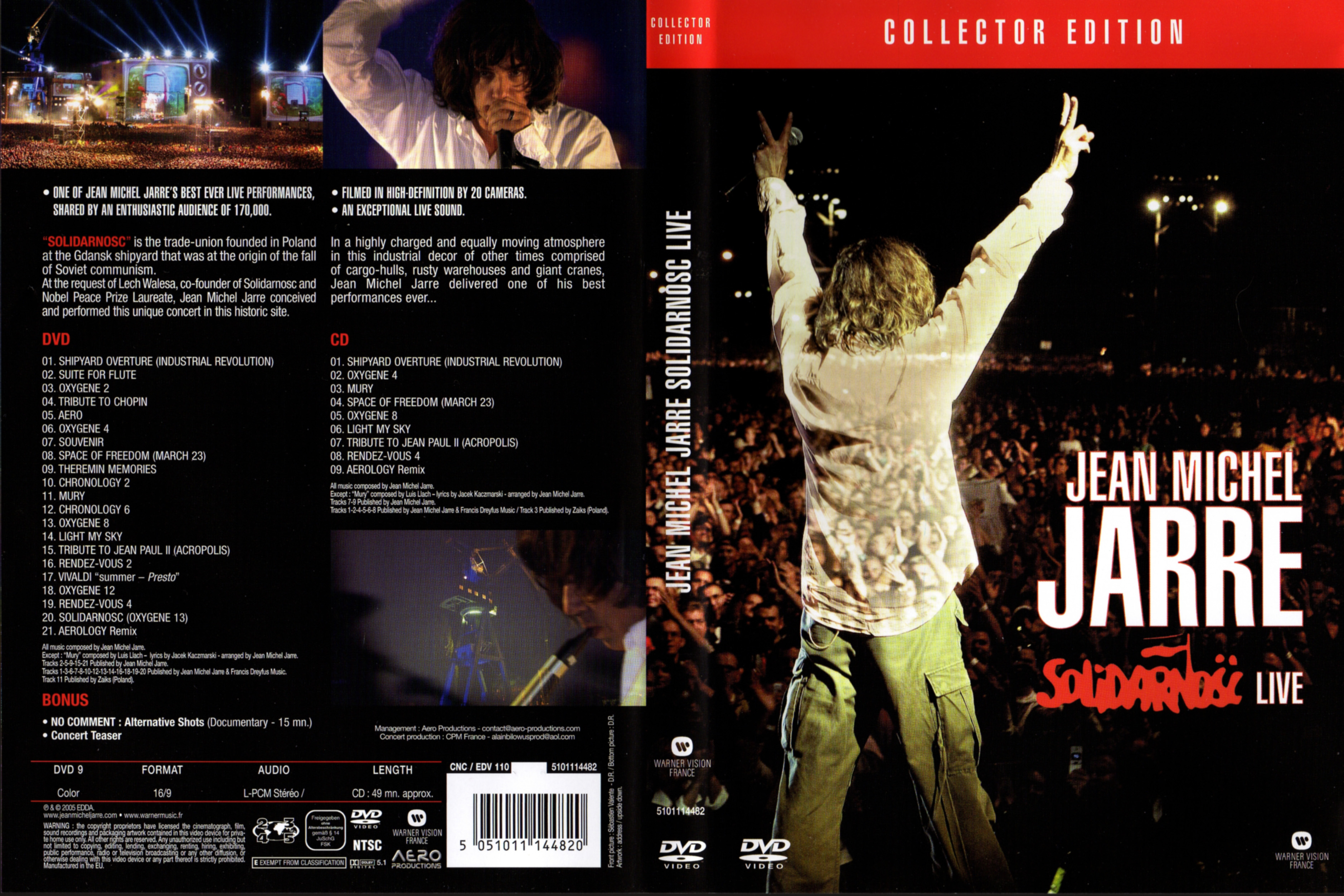 Jaquette DVD Jean-Michel Jarre - Solidarnosc live v2