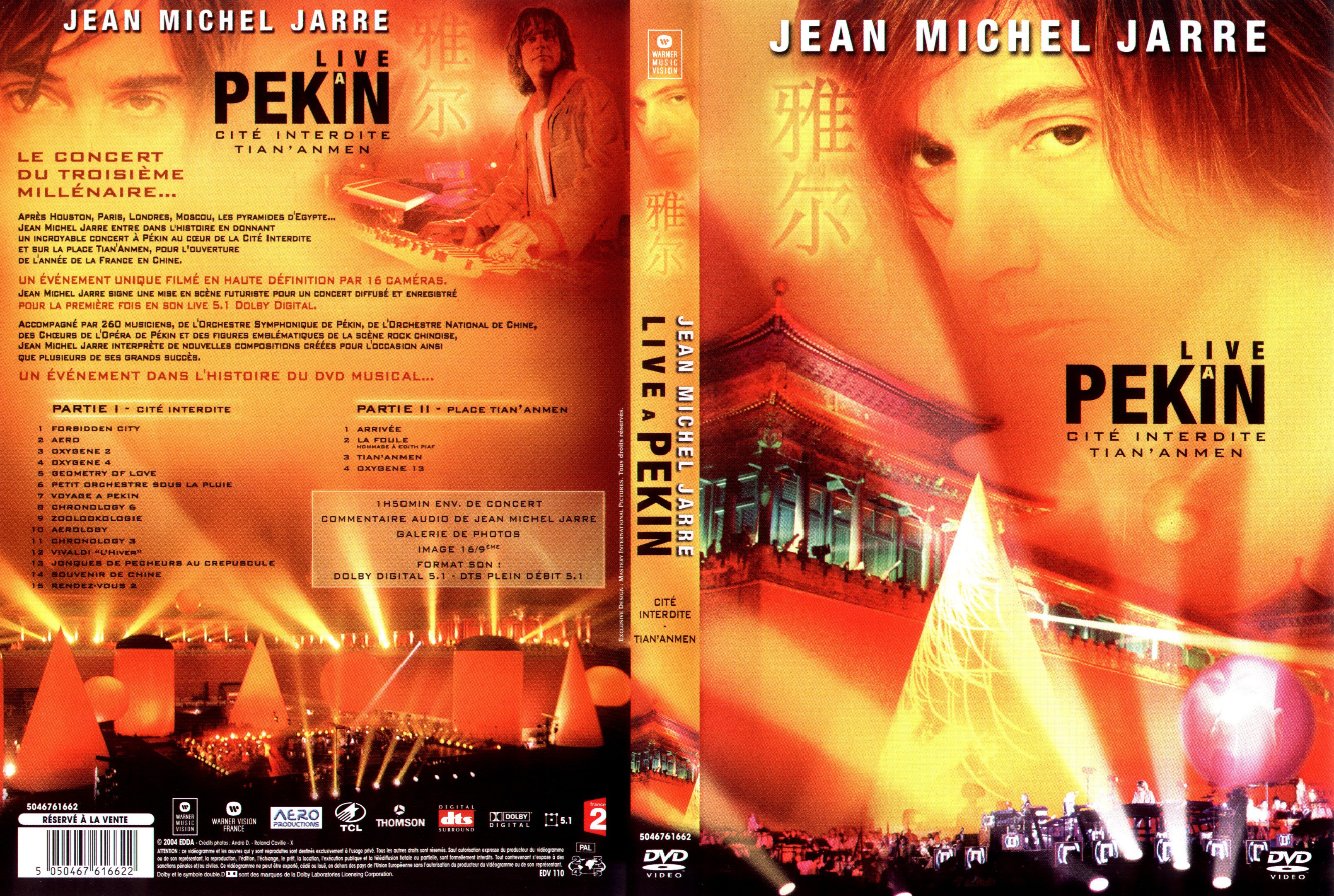 Jaquette DVD Jean-Michel Jarre - live  Pekin