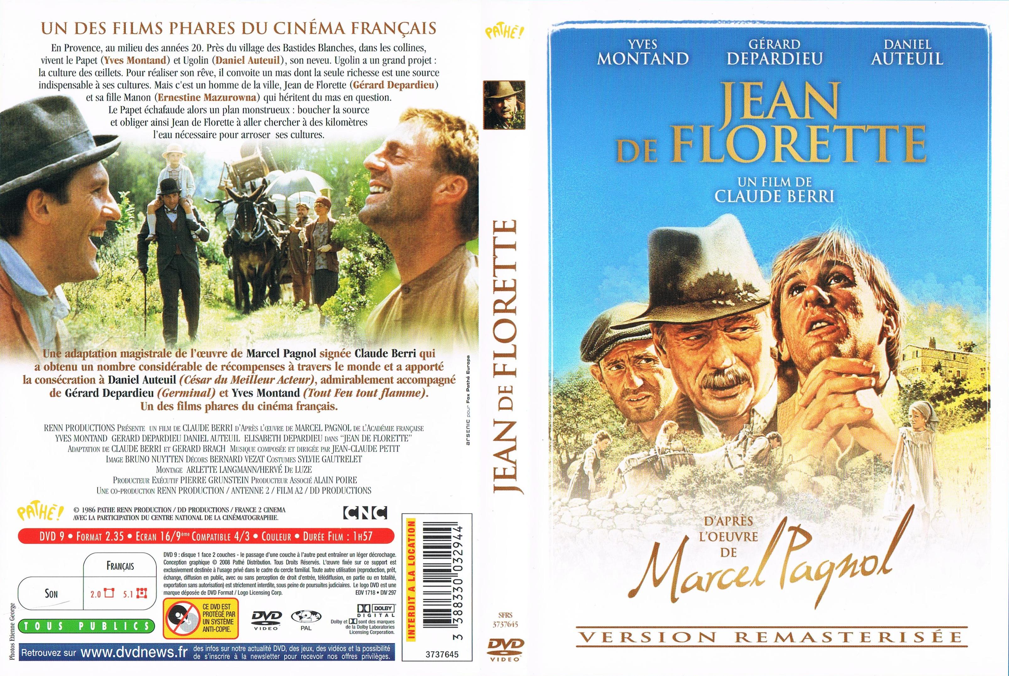 Jaquette DVD Jean de Florette v4