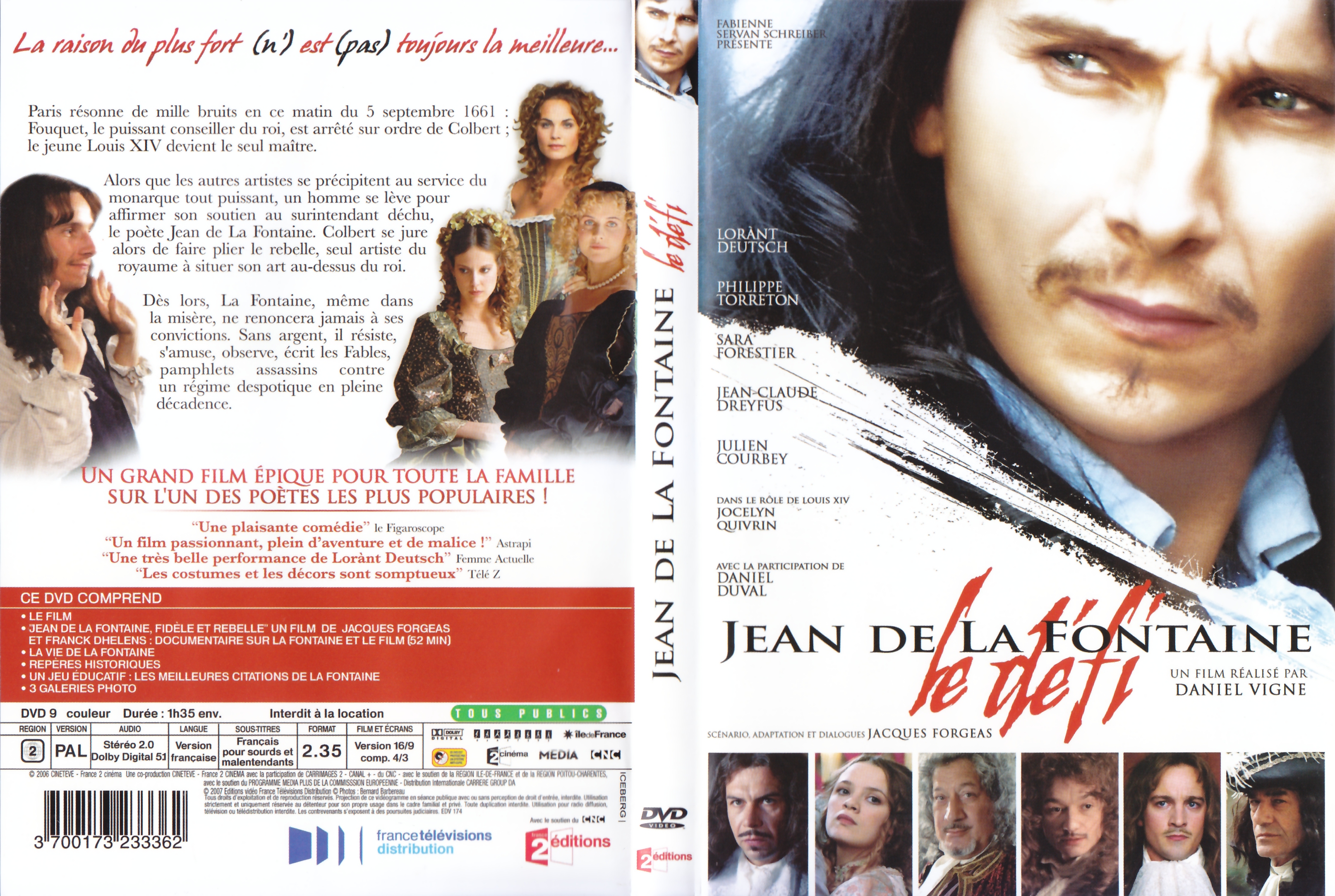Jaquette DVD Jean de La Fontaine, le defi