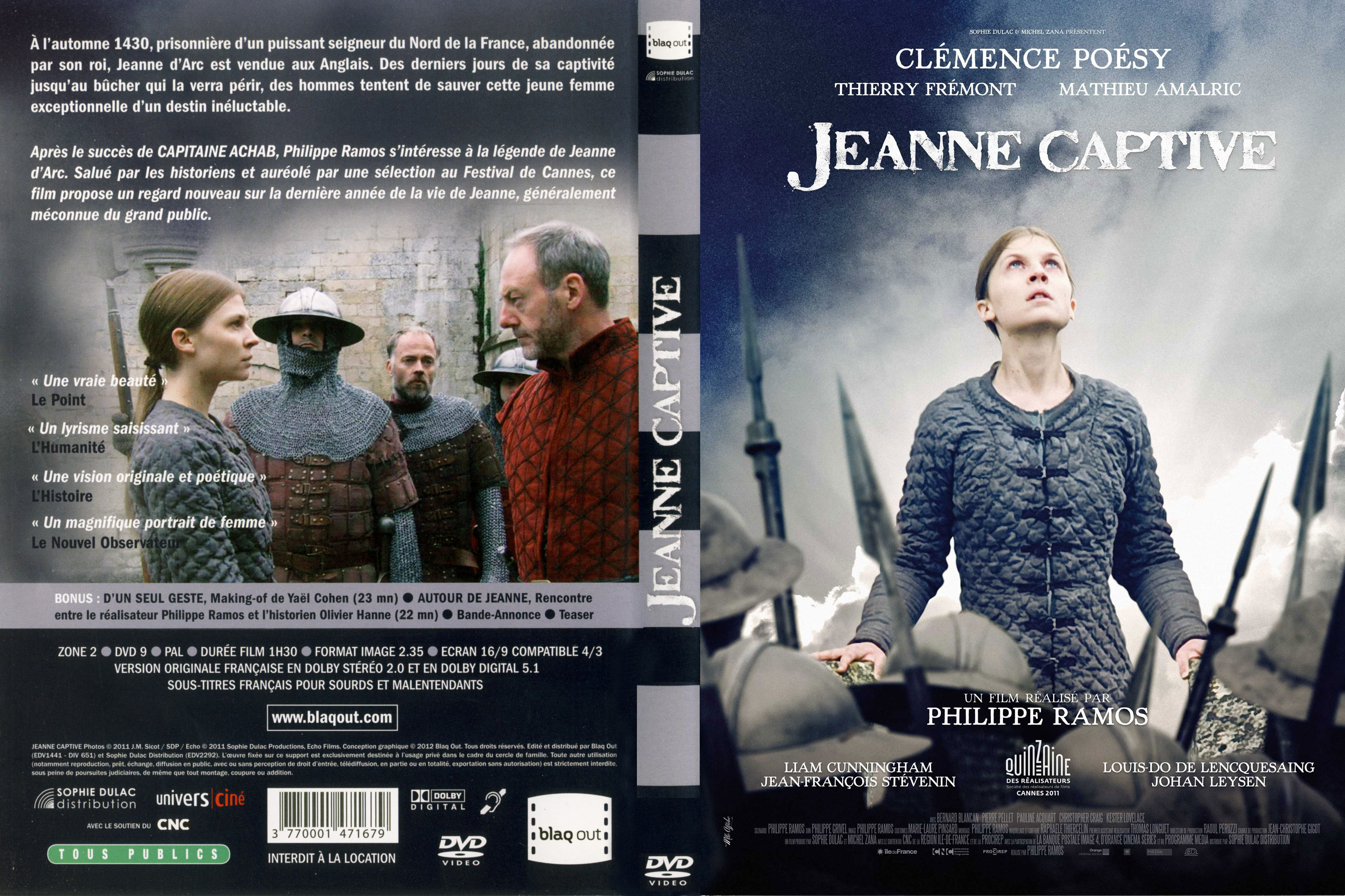 Jaquette DVD Jeanne Captive