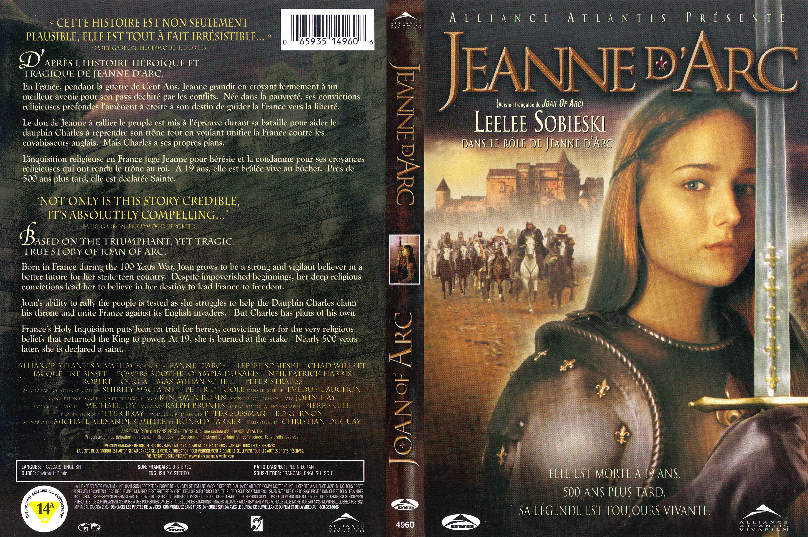 Jaquette DVD Jeanne d