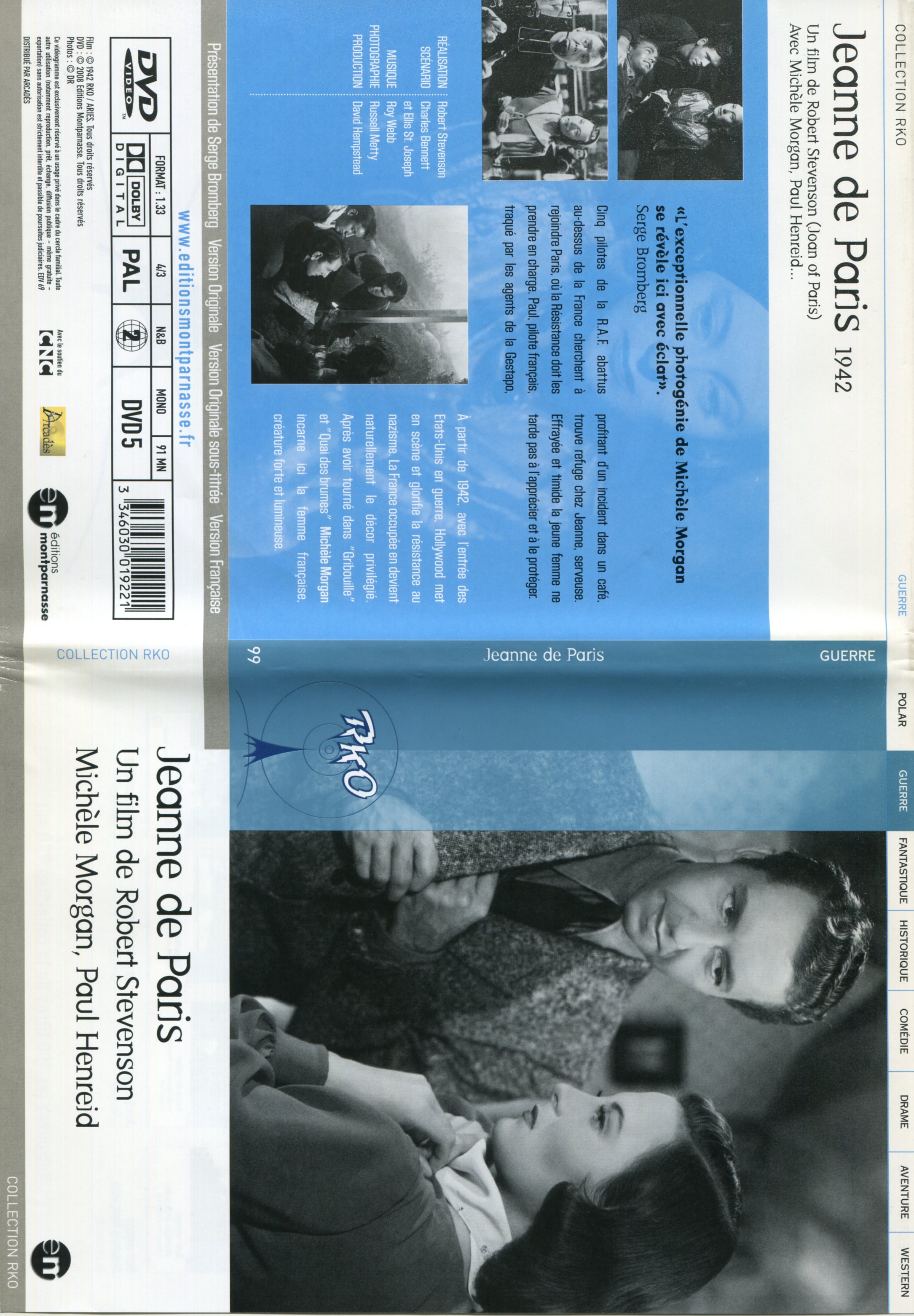 Jaquette DVD Jeanne de Paris