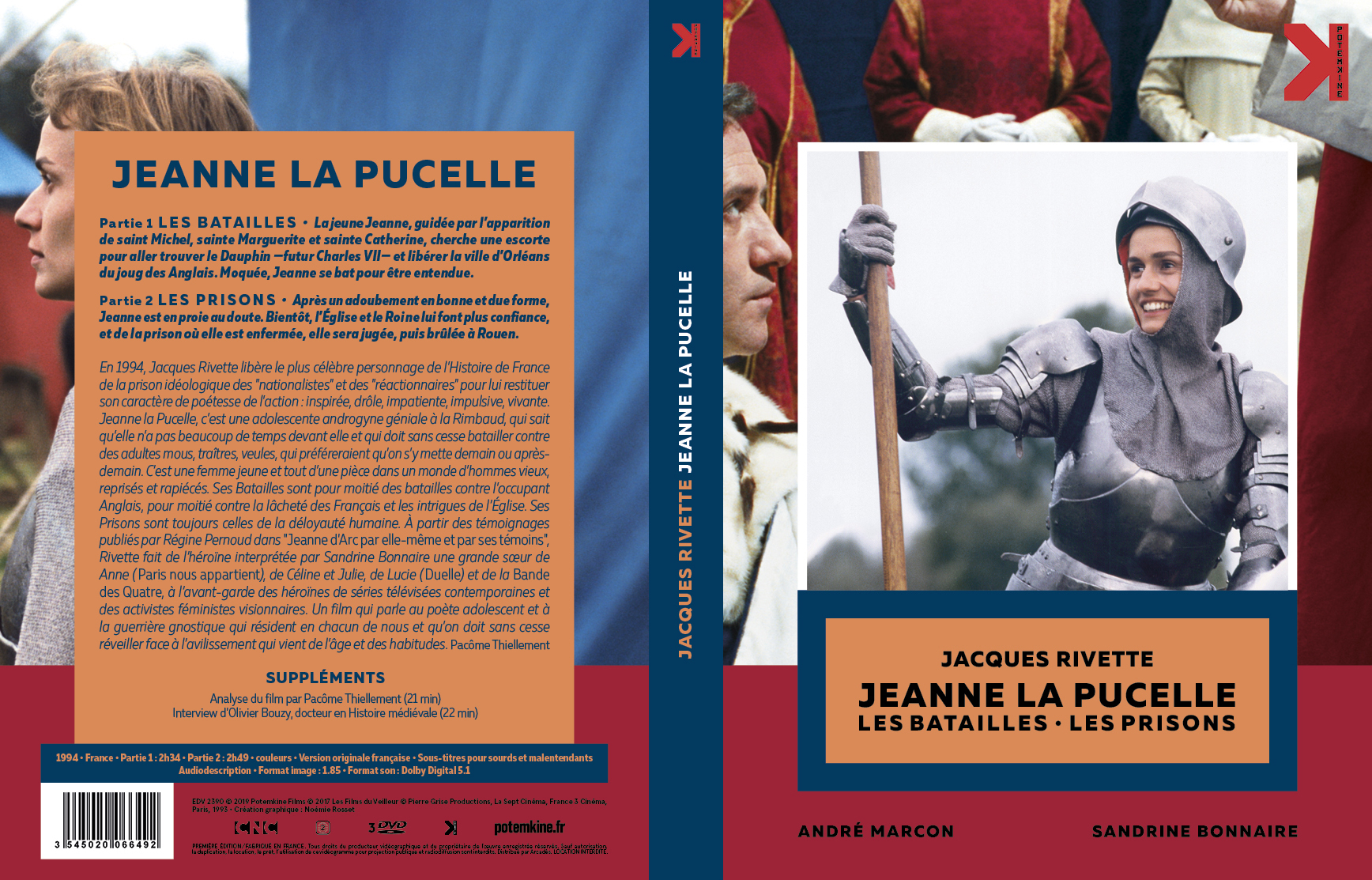 Jaquette DVD Jeanne la pucelle