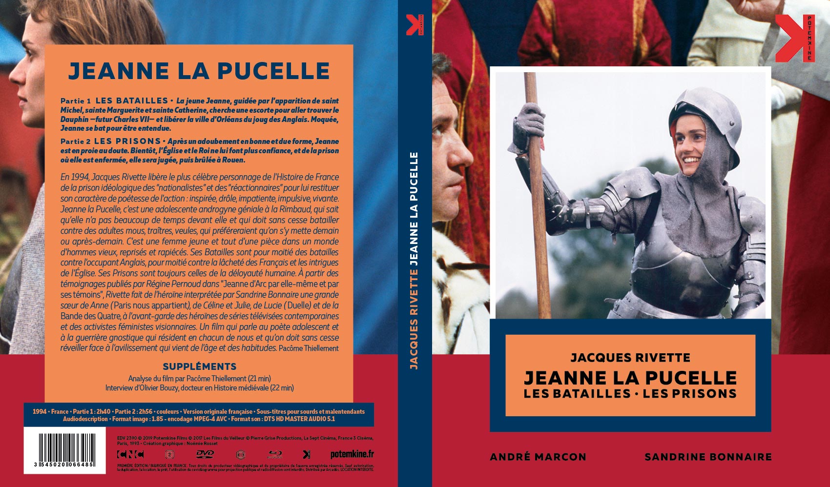 Jaquette DVD Jeanne la pucelle Les batailles + Les prisons custom